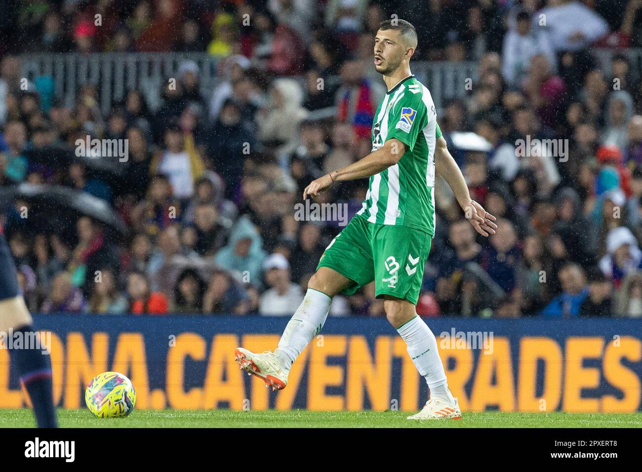 BARCELONE, ESPAGNE - AVRIL 29: Joueurs en action pendant le match de la Liga entre le FC Barcelone et Real Betis au camp Spotify Nou sur 29 avril 2023 à Barcelone, Espagne Banque D'Images