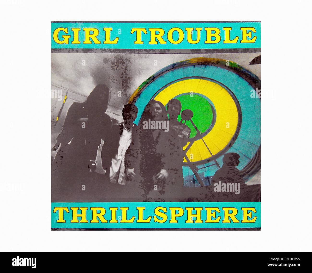 Problème fille - Thrillsphere [1990] 00001 - Vintage Vinyl Record Sleeve Banque D'Images