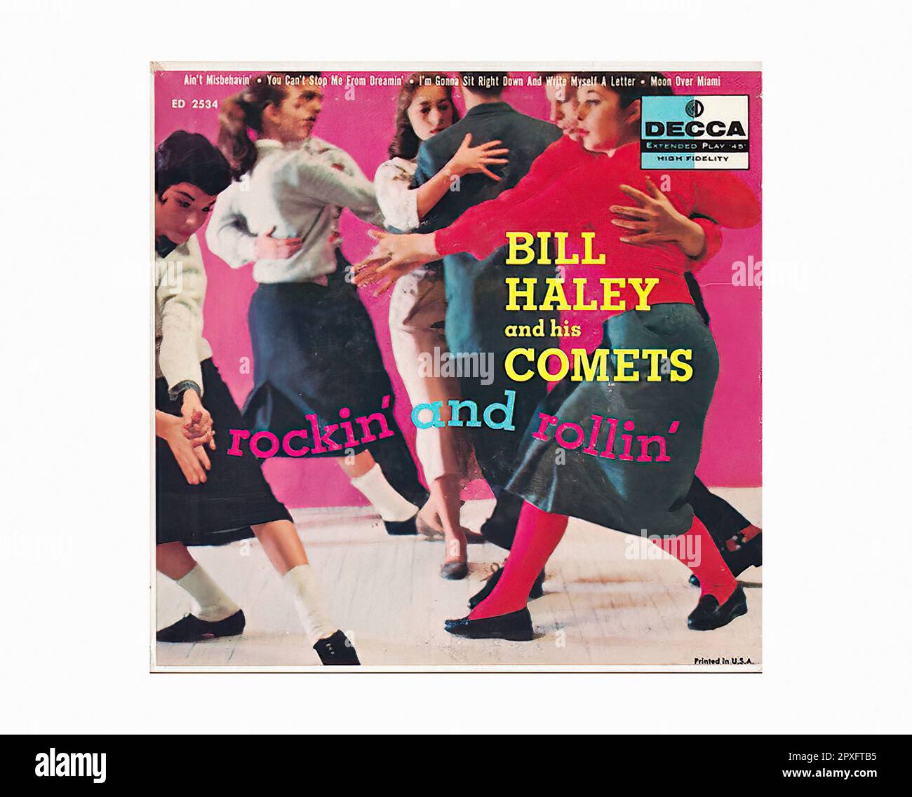 Haley & Comets - 1957 11 01-1 A - Vintage 45 R.P.M Music Vinyl Record Banque D'Images