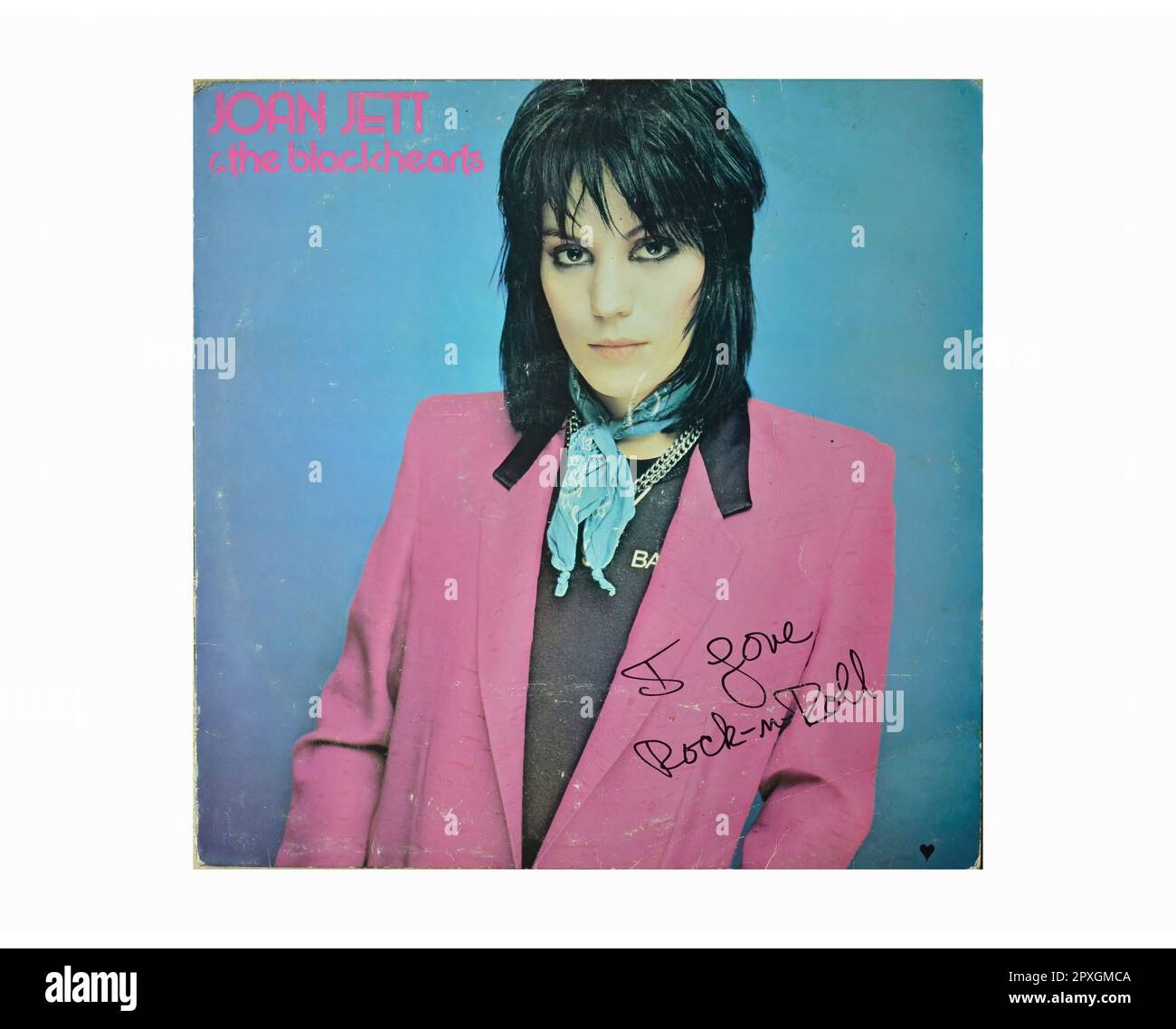 Joan Jett & The Blackhearts - I Love Rock'n Roll - Vintage L.P Music Vinyl Record Banque D'Images