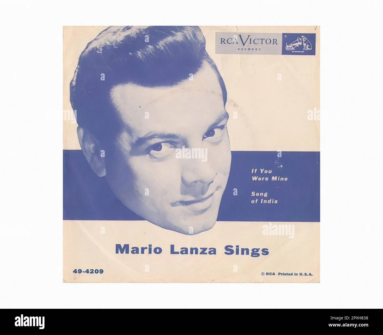 Lanza Mario - 1953 01 A - Vintage 45 R.P.M Music Vinyl Record Banque D'Images