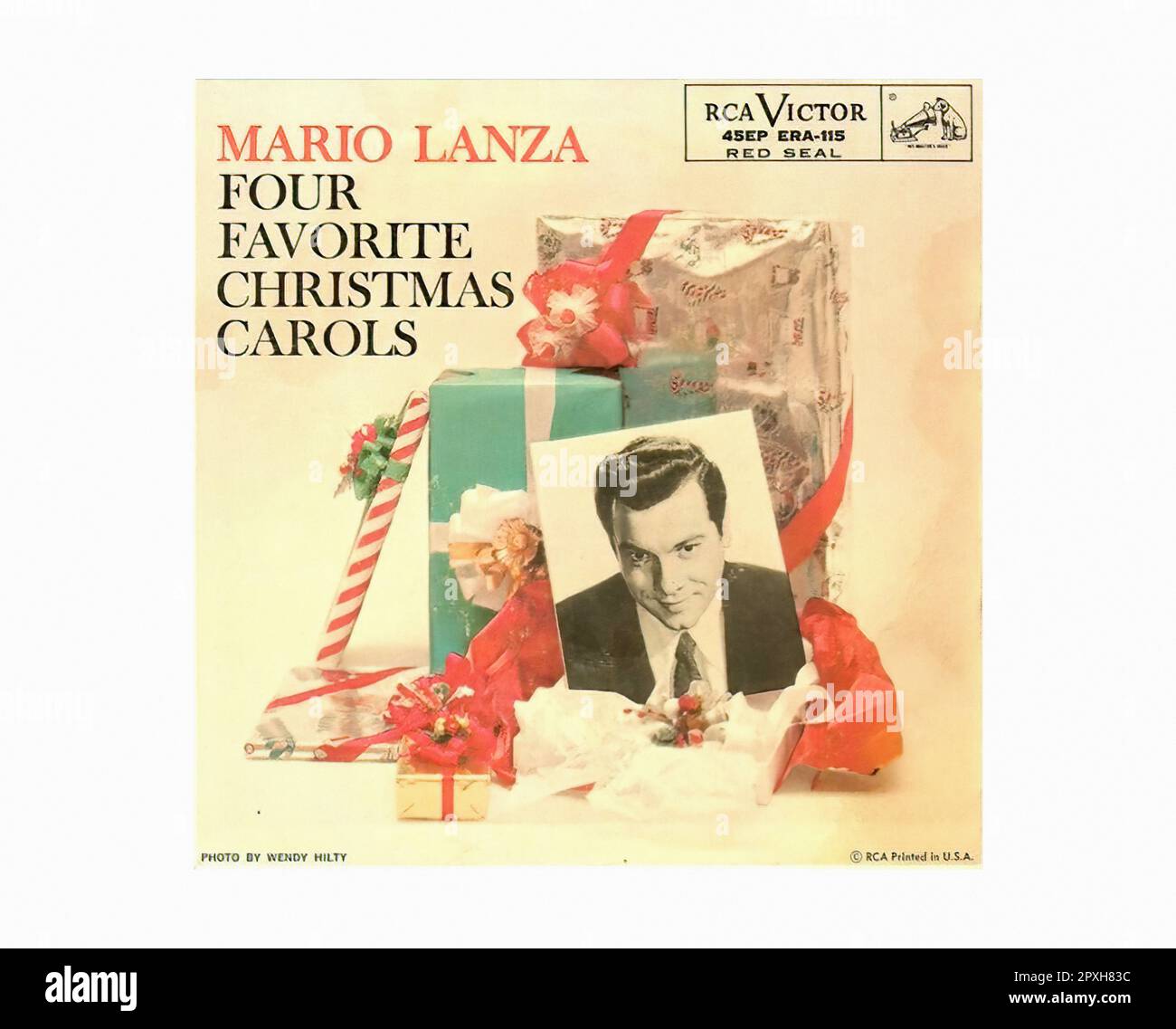 Lanza Mario - 1956 01 - Vintage 45 R.P.M Music Vinyl Record Banque D'Images