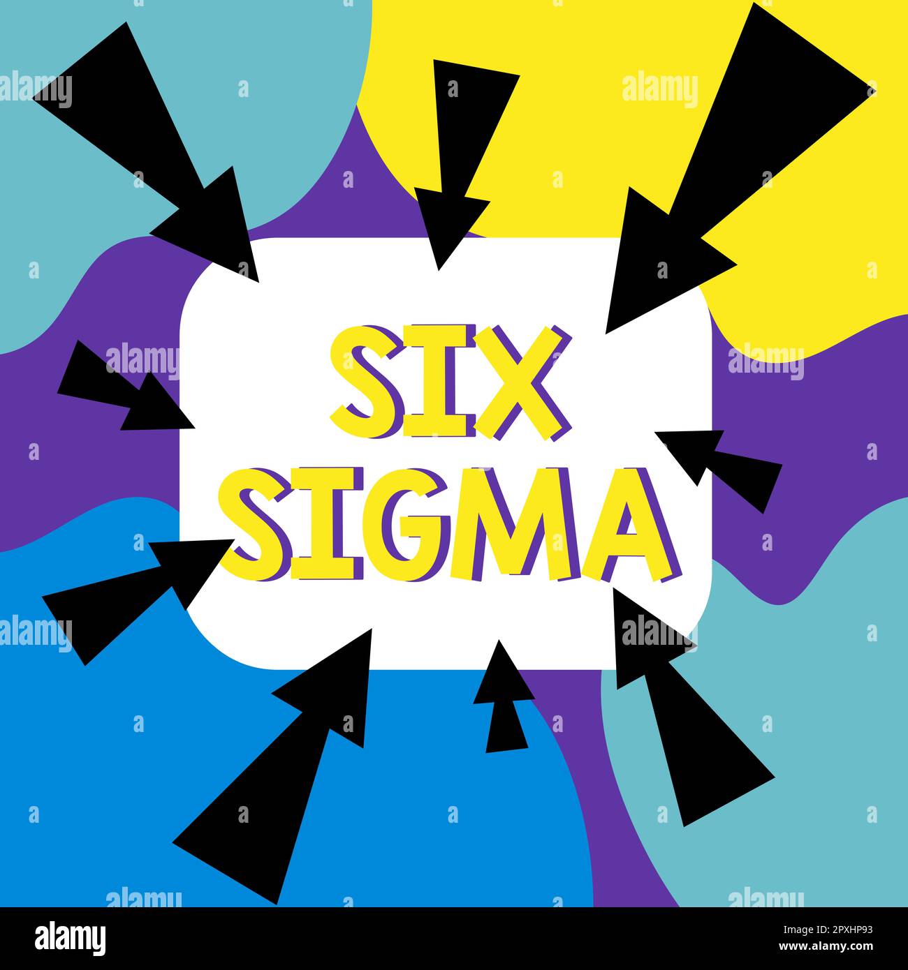 Inspiration montrant Sign six Sigma, les techniques de gestion de la vue d'ensemble de l'entreprise pour améliorer les processus de l'entreprise Banque D'Images