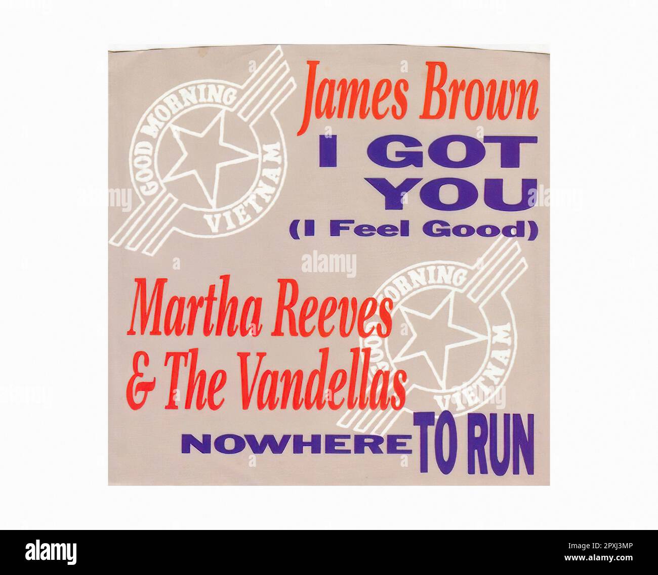 Martha & Vandellas & Brown James - 1988 03 A - Vintage 45 R.P.M Music Vinyl Record Banque D'Images
