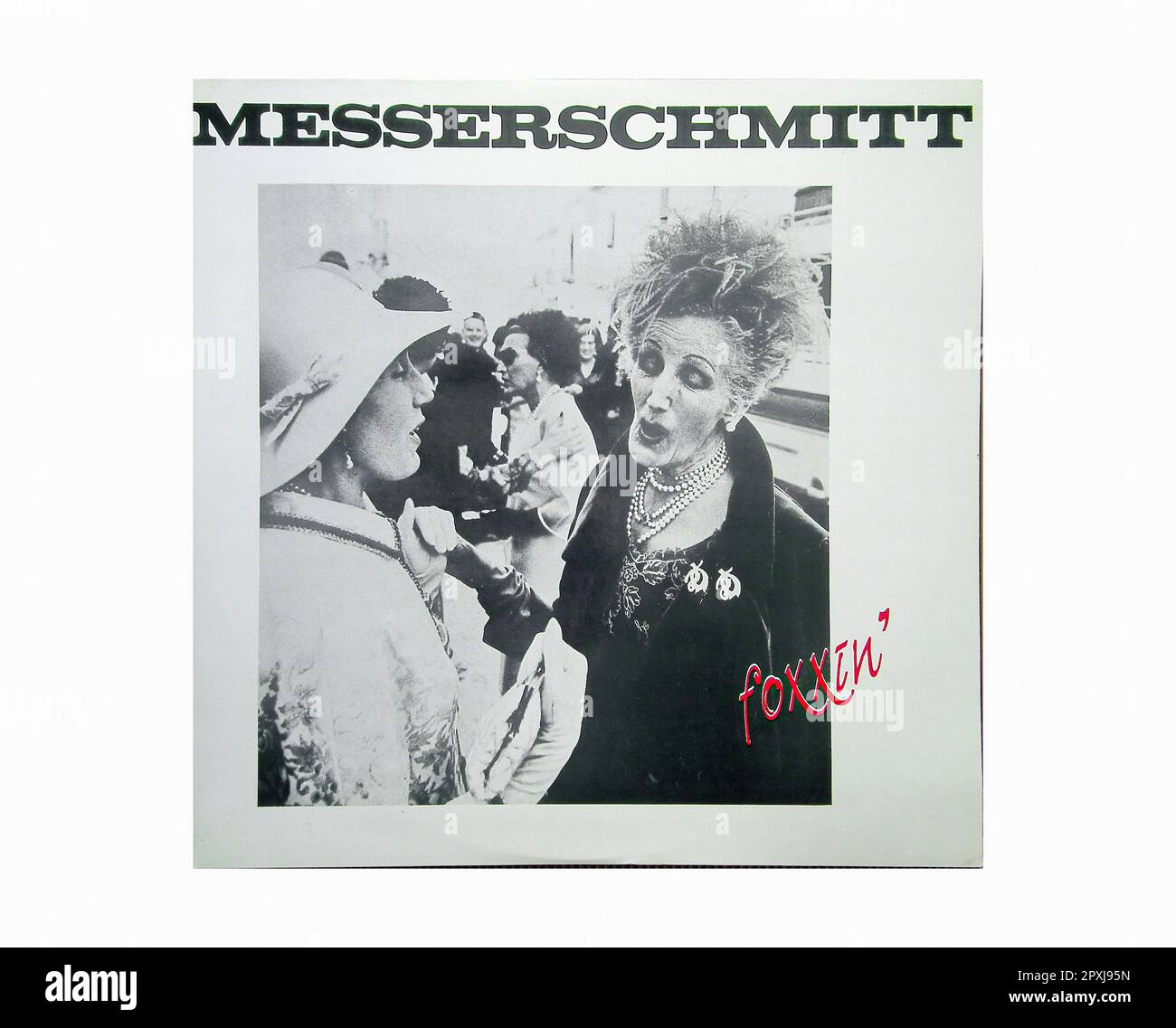 Messerschmitt - Foxxin' [1990] - Vintage Vinyl Record Sleeve Banque D'Images