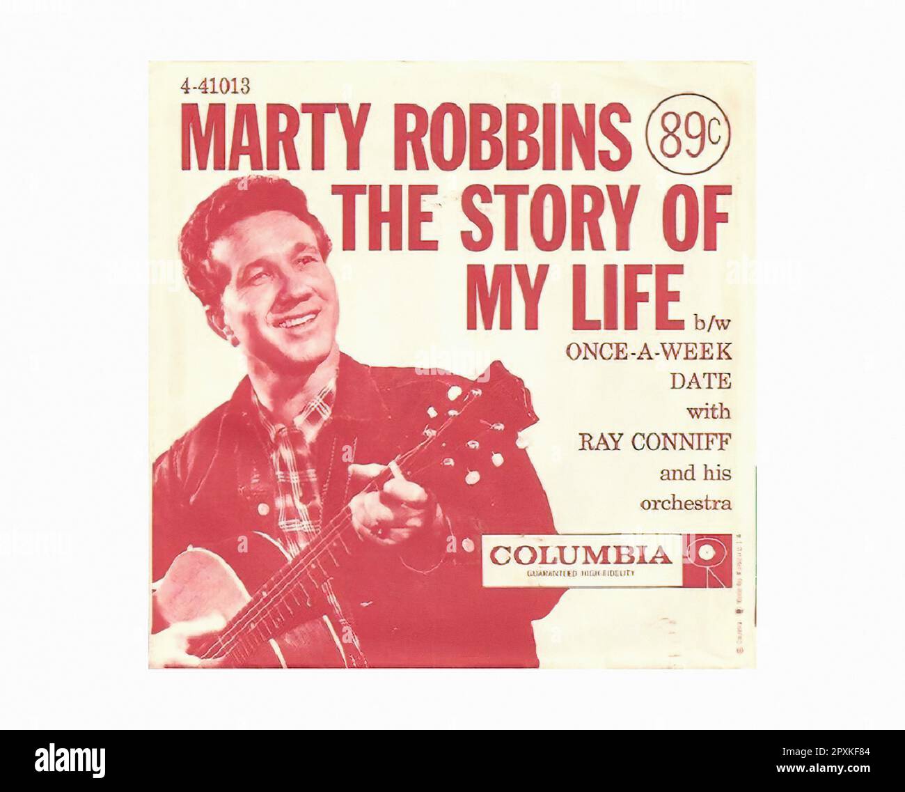 Robbins Marty - 1957 09 A - Vintage 45 R.P.M Music Vinyl Record Banque D'Images