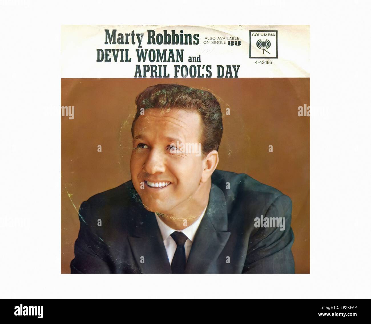 Robbins Marty - 1962 06 A - Vintage 45 R.P.M Music Vinyl Record Banque D'Images