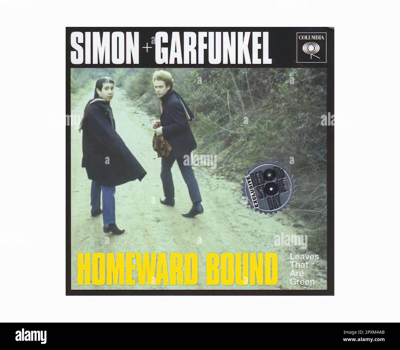 Simon & Garfunkle - 2015 04 A - Vintage 45 R.P.M Music Vinyl Record Banque D'Images