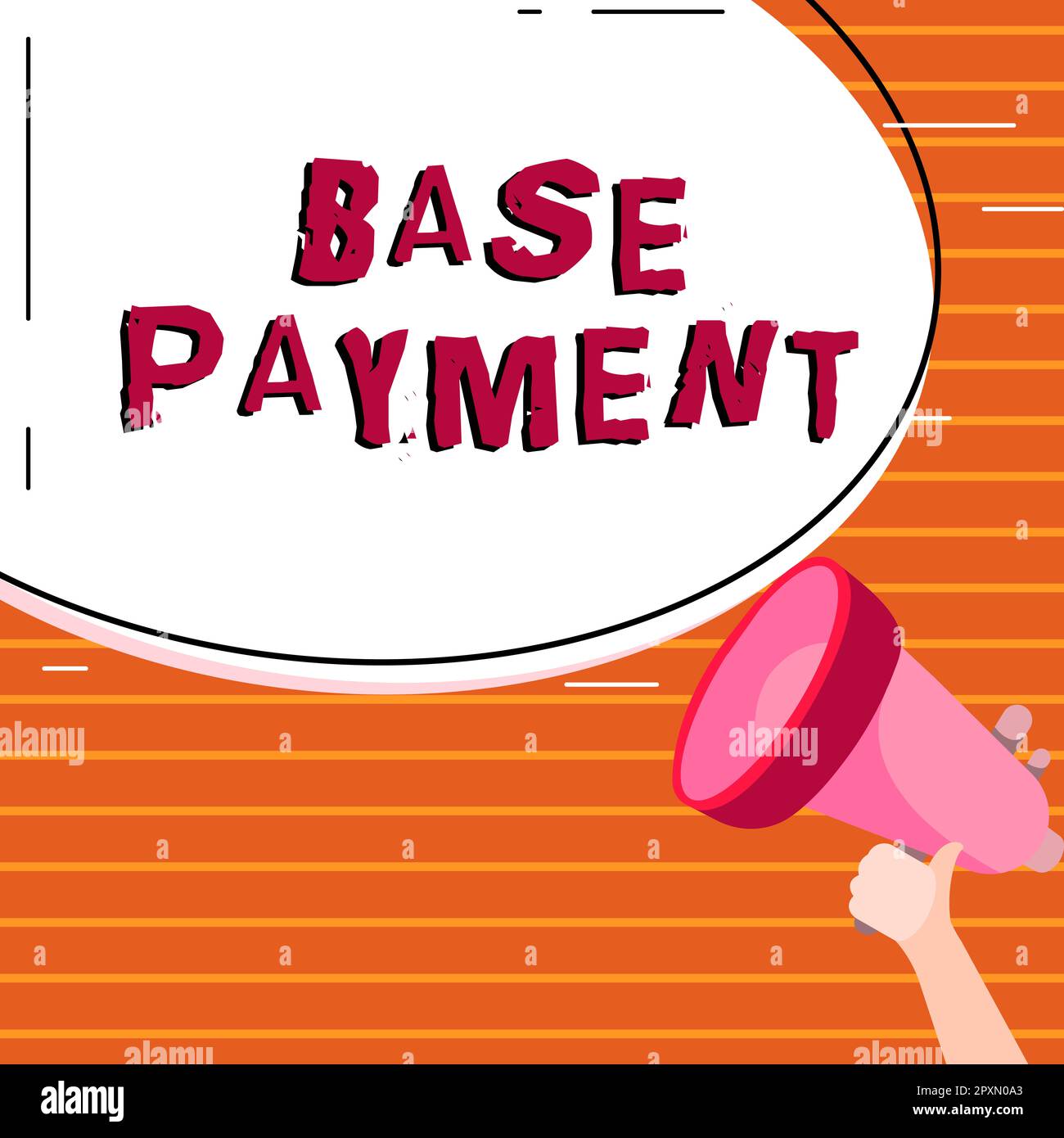 Affichage conceptuel paiement de base, concept signifiant montant de  rémunération pour une période de travail, un poste ou un poste standard  Photo Stock - Alamy