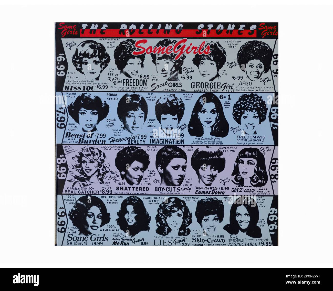 The Rolling Stones - quelques filles 00001 - Vintage L.P Music Vinyl Record Banque D'Images