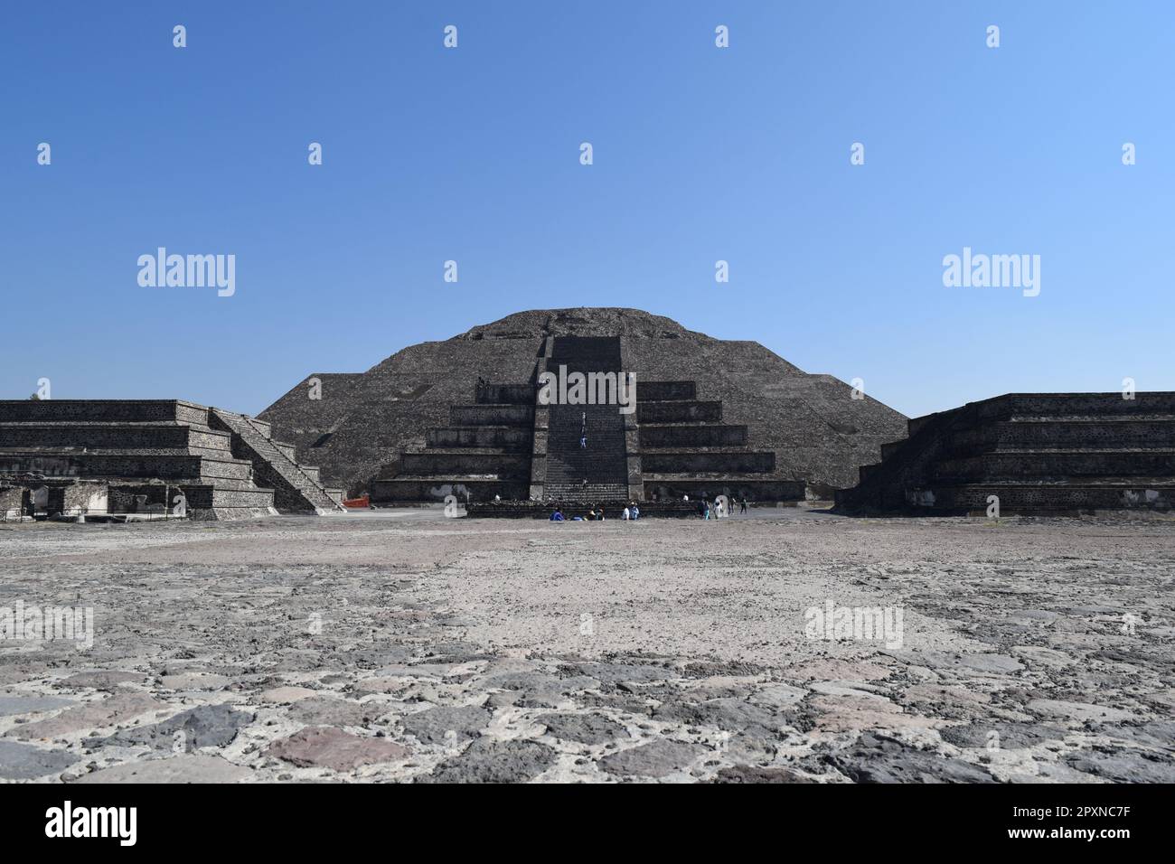 Pyramides de Teotihuacan au Mexique Banque D'Images