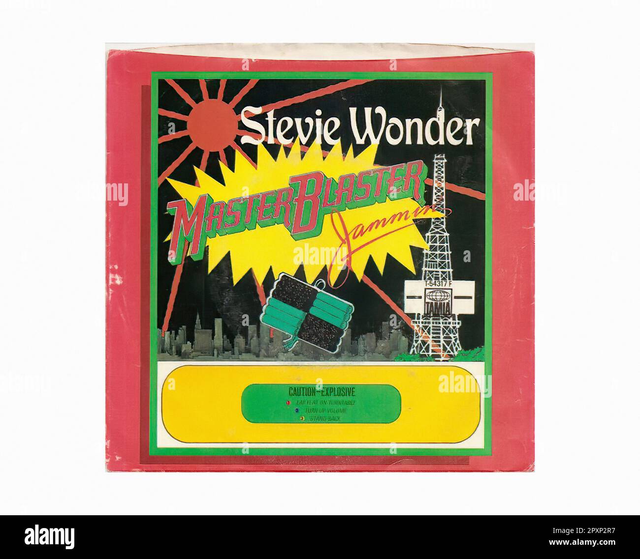 Wonder Stevie - 1980 09 A - Vintage 45 R.P.M Music Vinyl Record Banque D'Images
