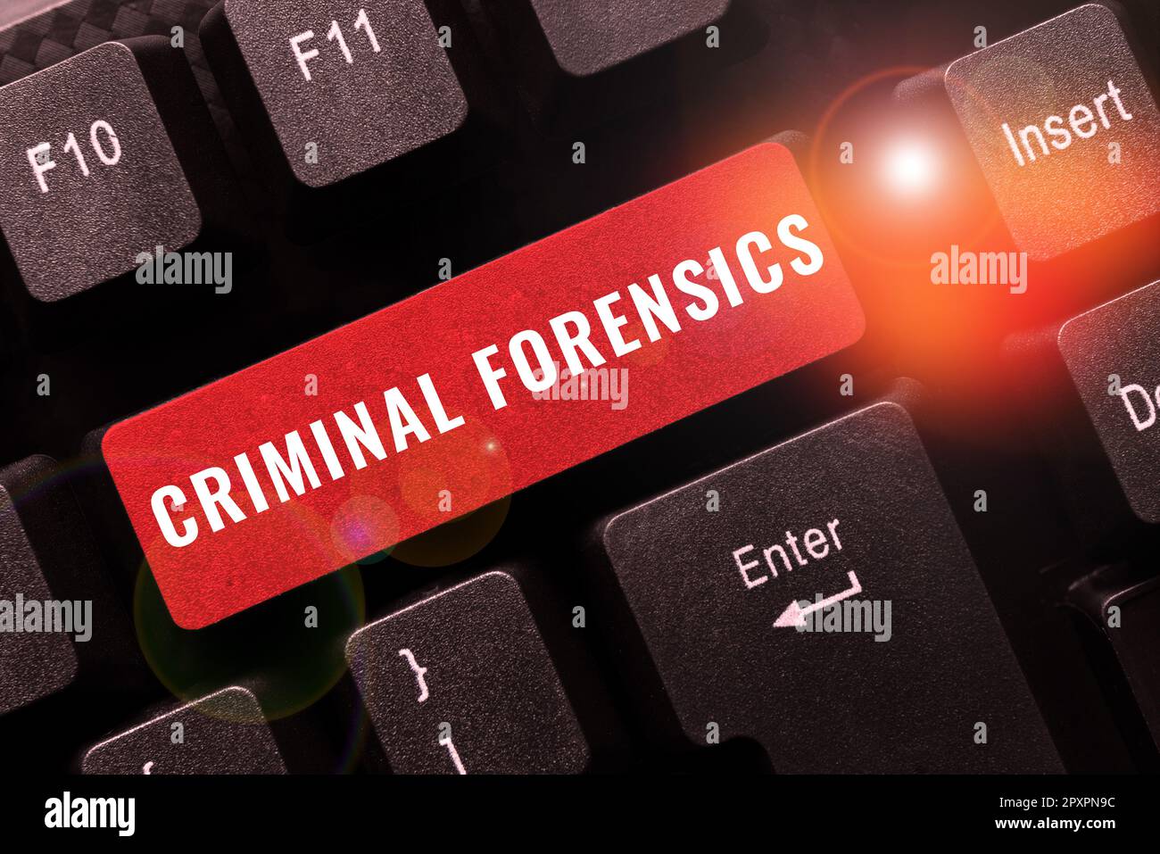 Inspiration montrant le signe criminalistique, vue d'ensemble de l