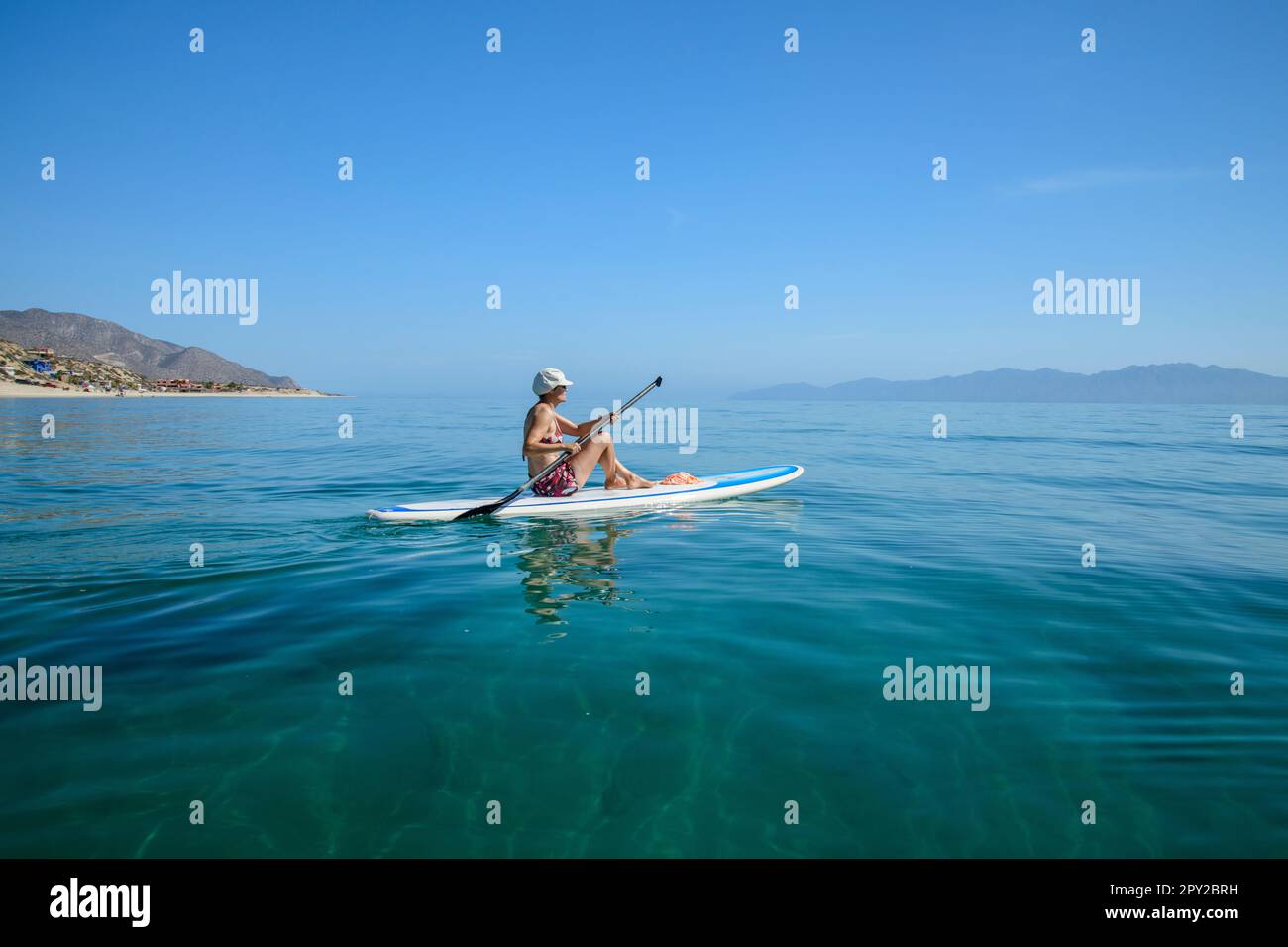 Mexique, Basse-Californie, El Sargento, Ventana Bay, Banque D'Images