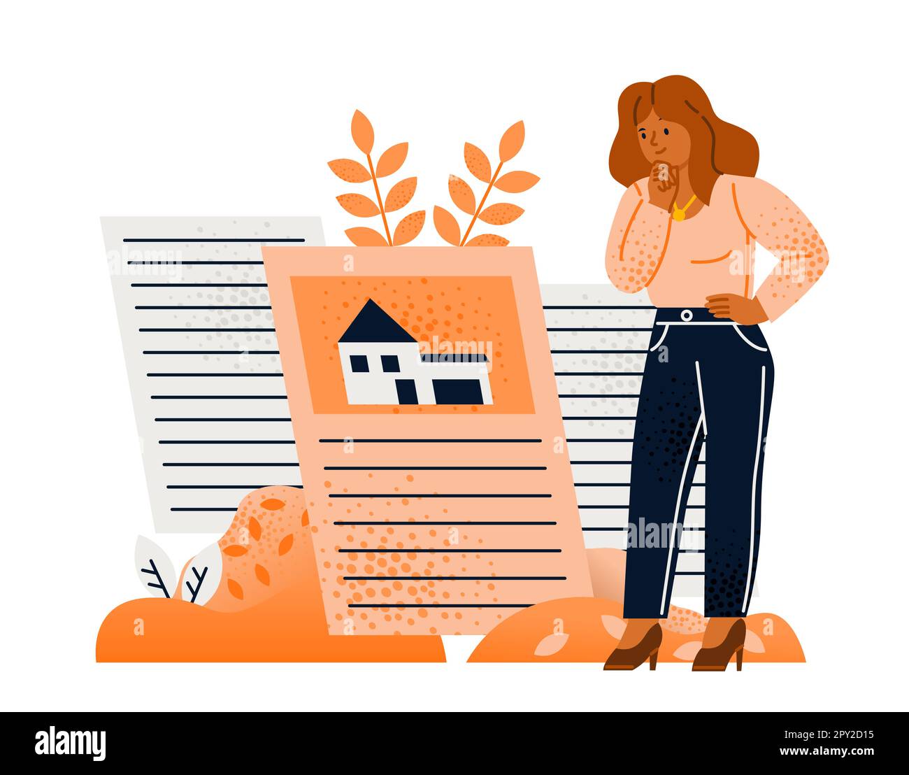 Concept d'approbation de crédit Illustration de Vecteur