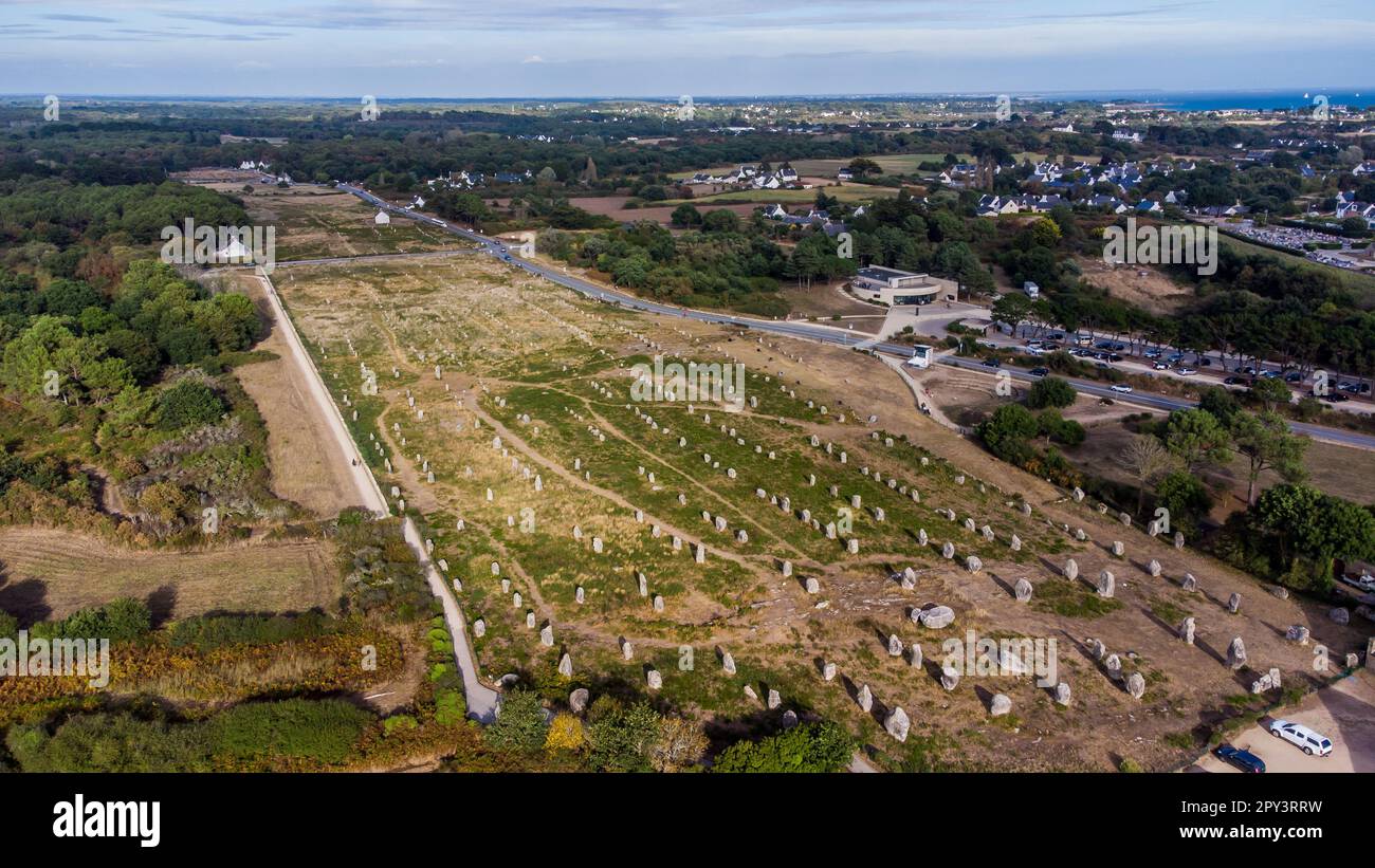 Vue A rienne Des Alignements De Pierres De Carnac De M nec Morbihan 