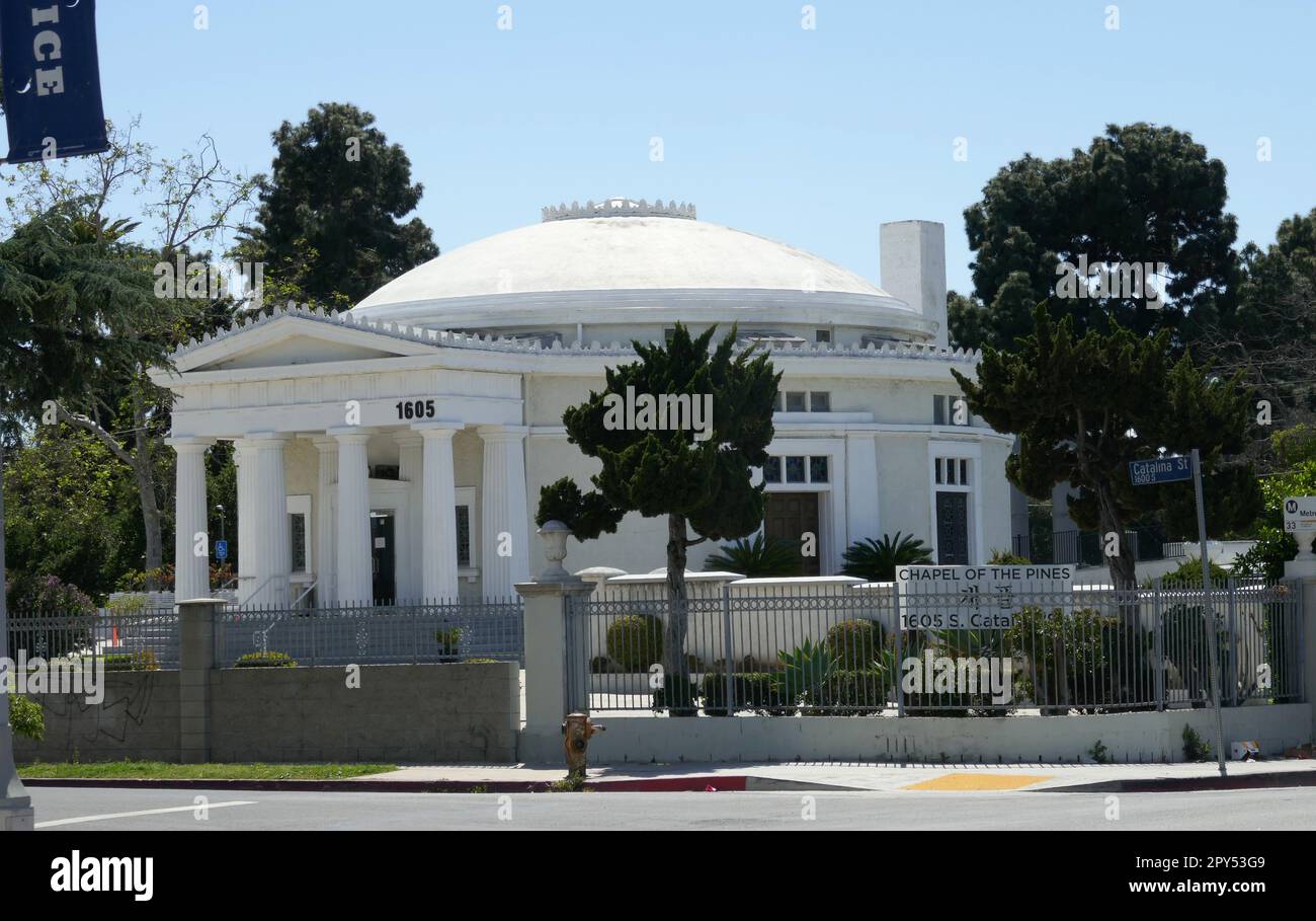 Los Angeles, Californie, États-Unis 2nd mai 2023 Chapelle des pins sur 2 mai 2023 à Los Angeles, Californie, États-Unis. Niches/tombes ici inclure: Colin Clive, Harry August Jansen, Leonard Mudie, Stuart Erwin, Mae Busch, Lyle Wheeler, Willis O'Brien, Edgar Dearing, Leonard Carey, William LeBaron, Nigel Bruce, Lloyd Ingraham, Bob Bailey, Everett King, Arthur Hoyt, Max Davidson, Charleton Hutchinson Gabriel, et Vaultage incluent : Edmund Gwenn, Philip Van Zandt, HB Warner, Bronco Billy Anderson, Tom Conway, William Desmond, Maude Vulton, Wilfred Lucas, Sarah Mason, Thomas Mitchell, Stuart Paton, Harry Ruby Banque D'Images