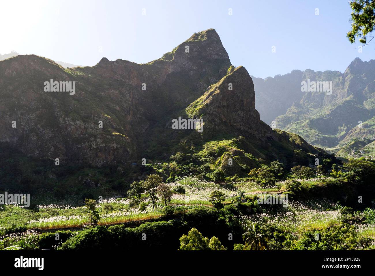 Cap-Vert, Santo Antao - Vallée de Paul Banque D'Images