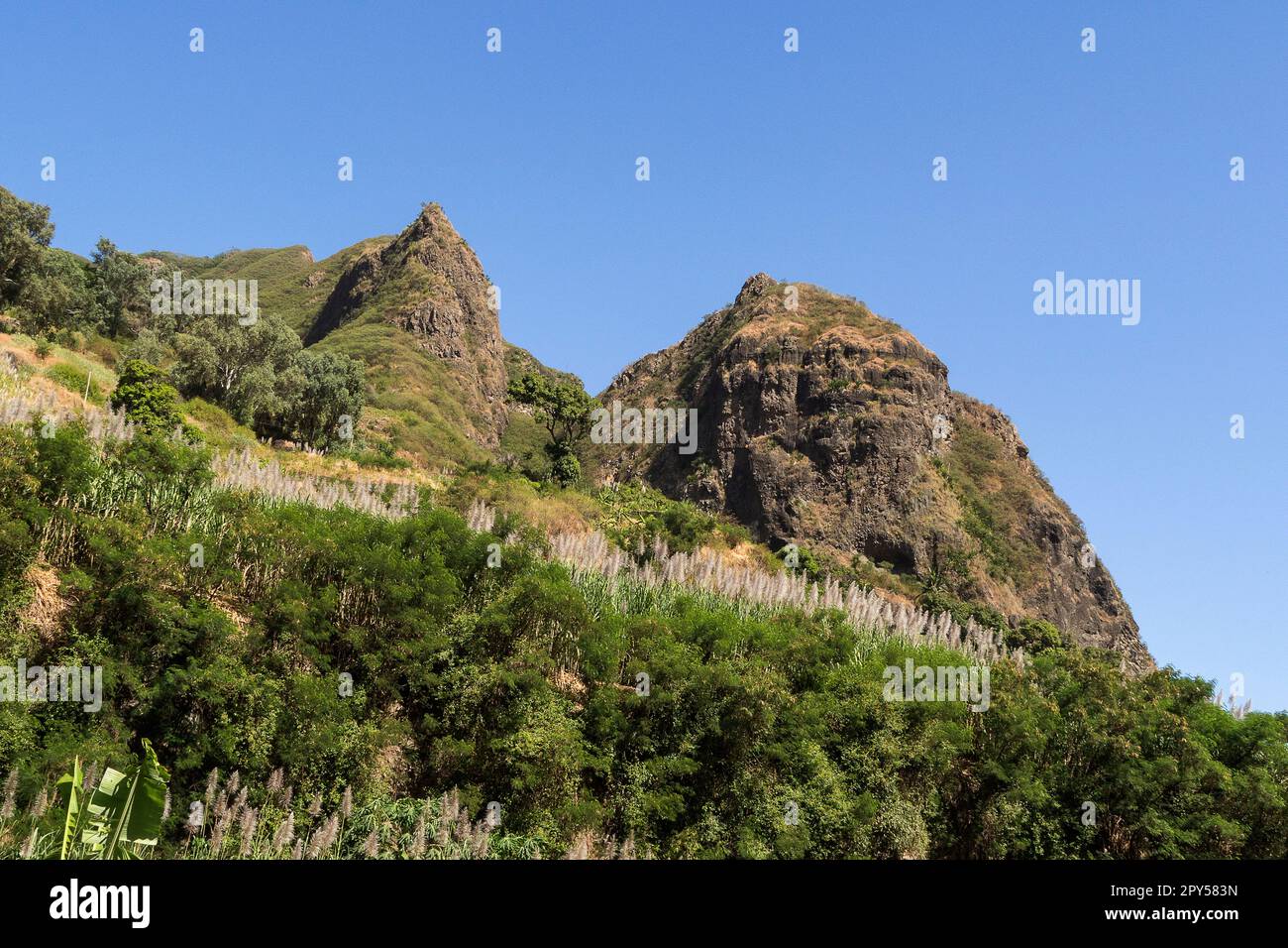 Cap-Vert, Santo Antao - Vallée de Paul Banque D'Images