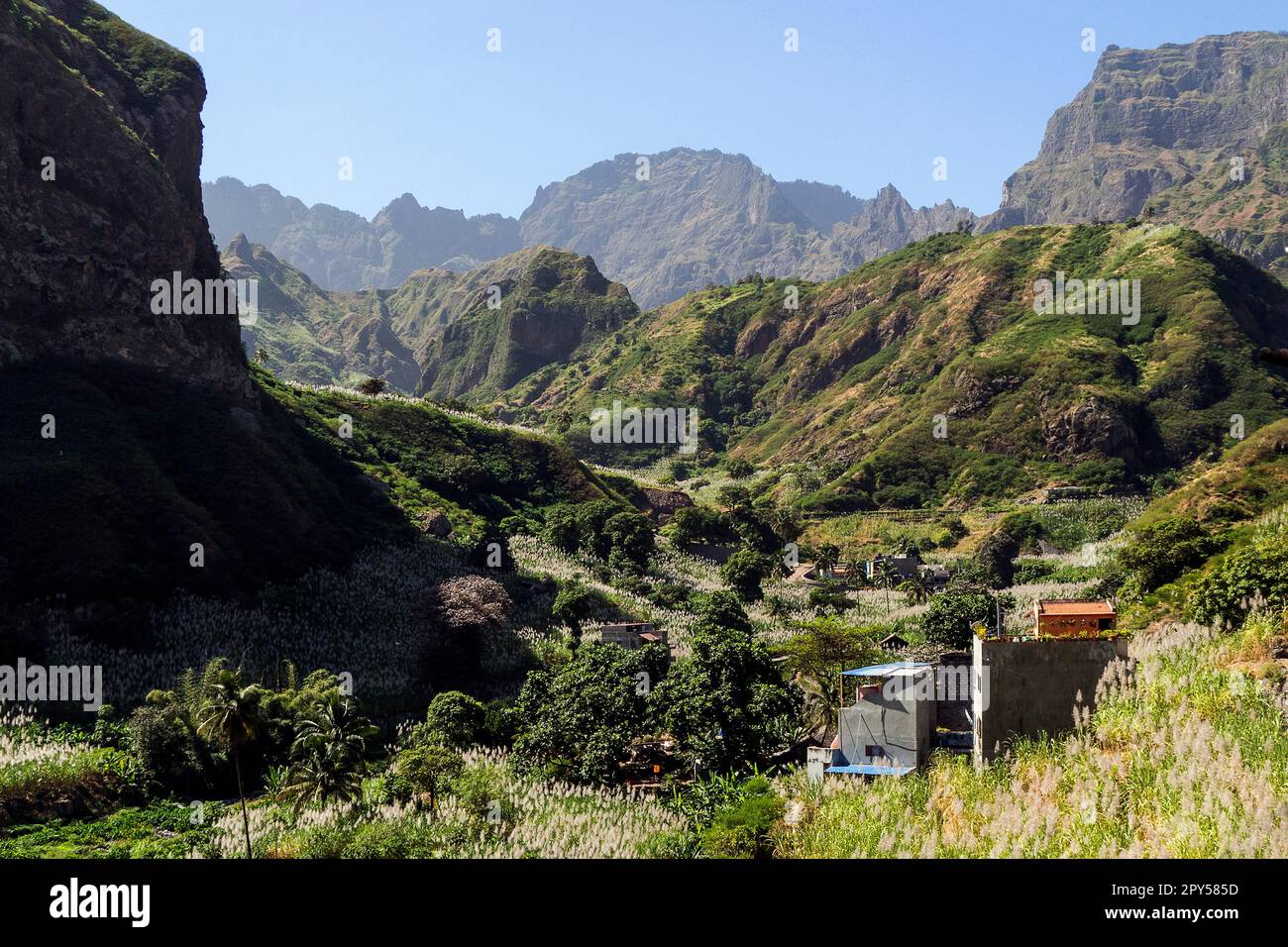 Cap-Vert, Santo Antao - Vallée de Paul Banque D'Images