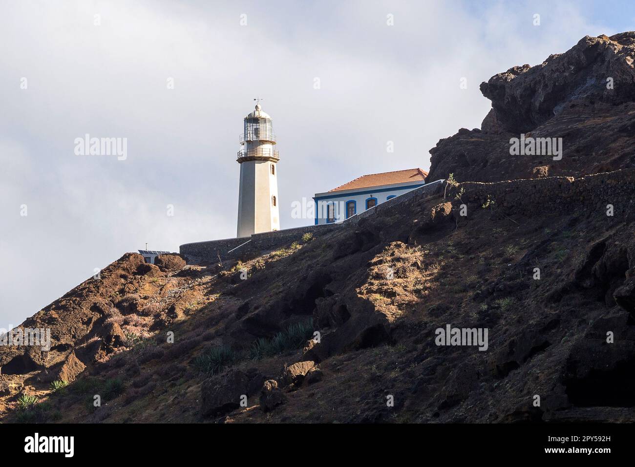 Cap-Vert, Santo Antao - Farol de Fontes Pereira de Melo Banque D'Images