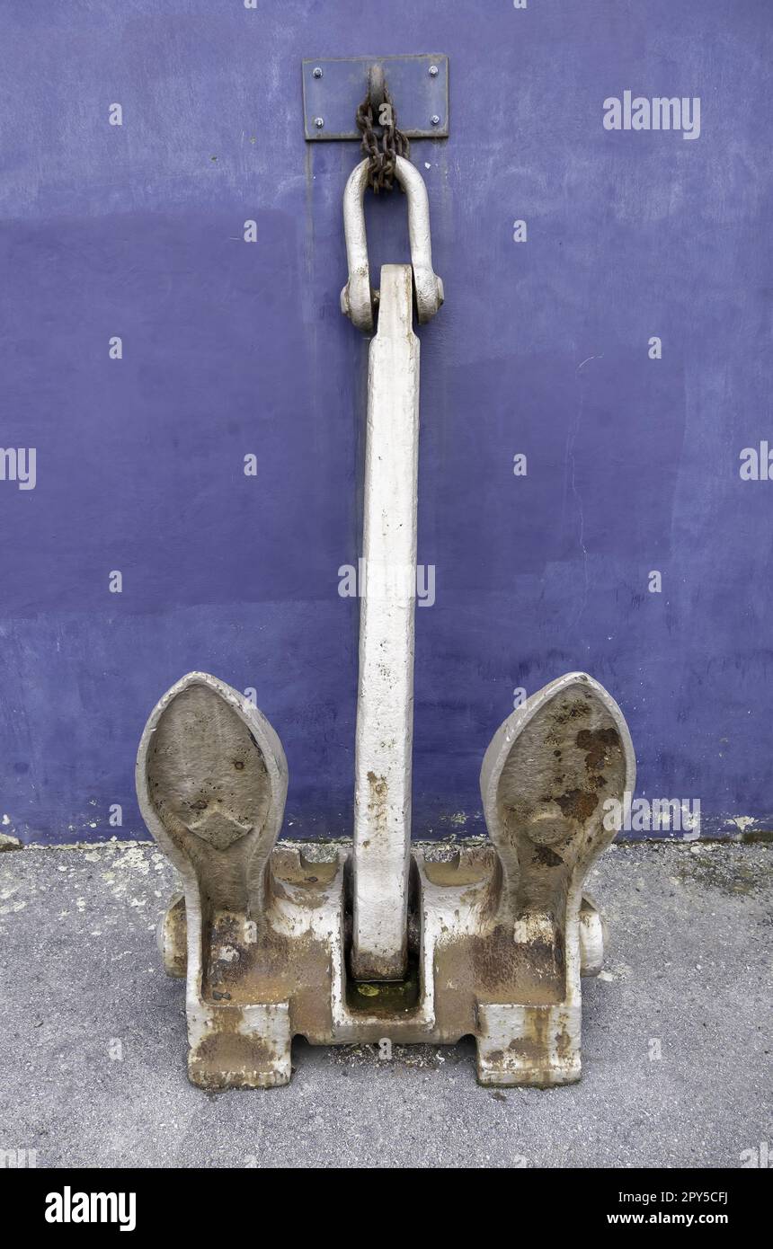 Ancre de bateau ancien Banque D'Images