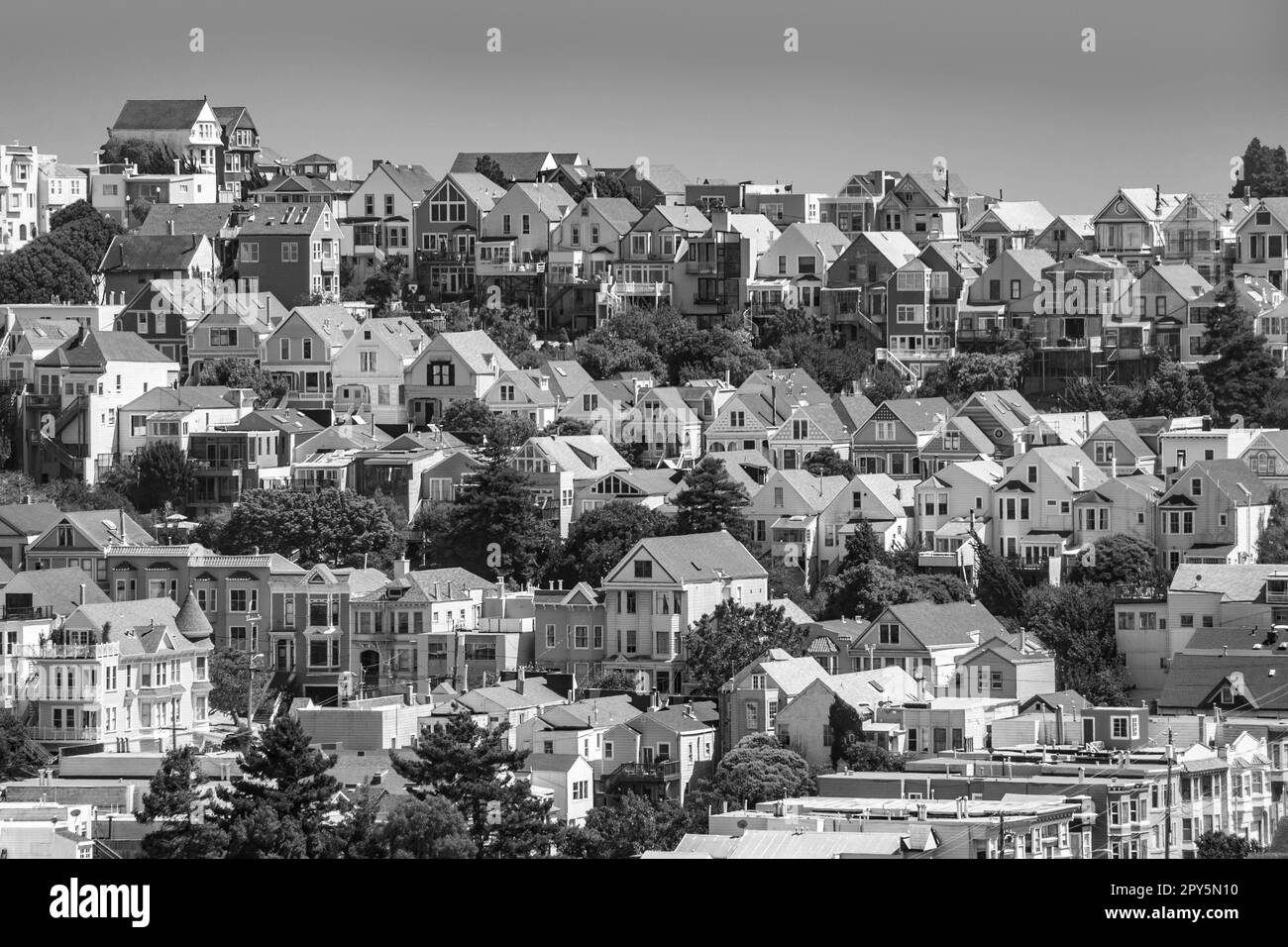 Villages urbains de San Francisco Banque D'Images