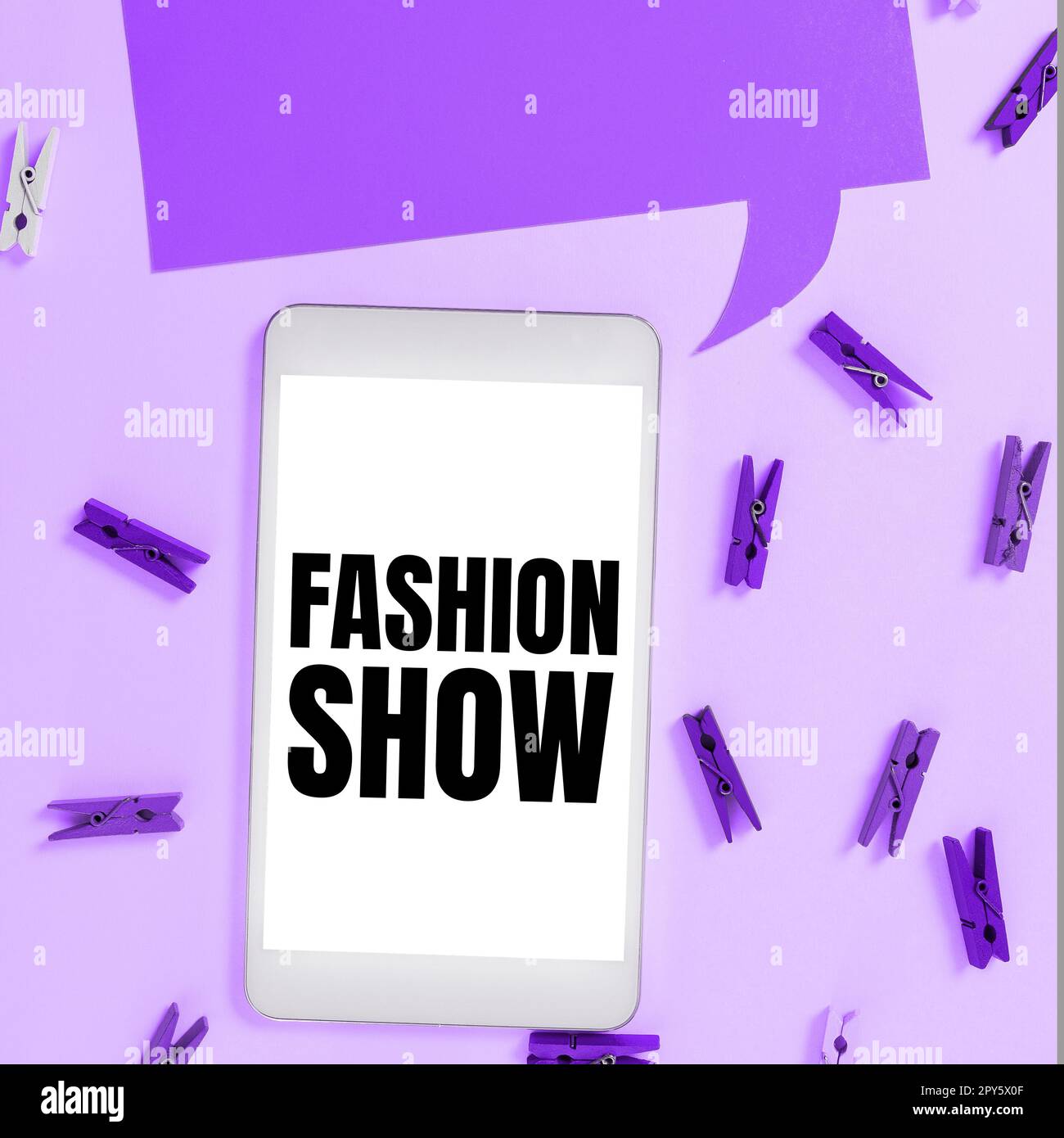 Présentation conceptuelle Fashion Show. Idée d'affaires exposition qui implique des styles de vêtements et d'apparence Banque D'Images