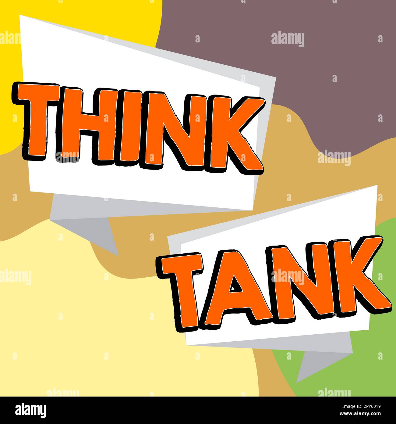 Écriture affichage du texte Think Tank. Concept d'entreprise penser à des solutions innovantes et précieuses idées réussies Banque D'Images