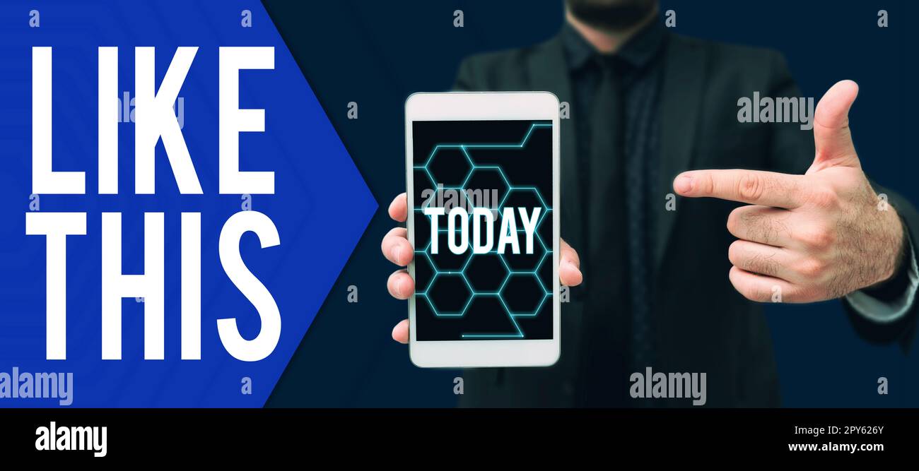 Un signe écrit à la main comme celui-ci. Approche commerciale action se refaisant à quelque chose qui doit faire la même chose qu'elle est Banque D'Images