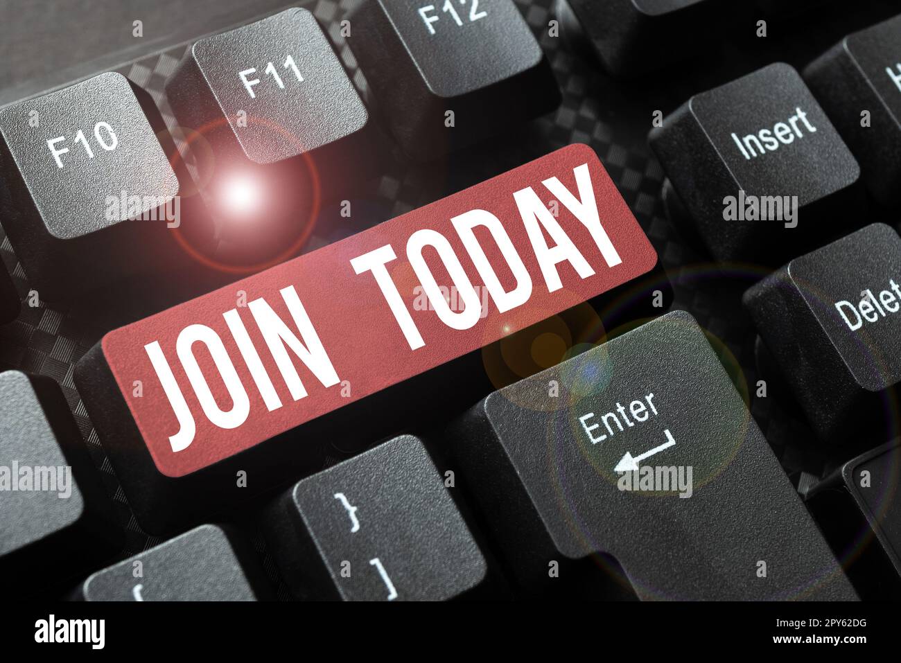Inspiration montrant l'enseigne Inscrivez-vous aujourd'hui. Concept signifiant devenir un nouveau membre du groupe ou s'inscrire à l'organisation Banque D'Images
