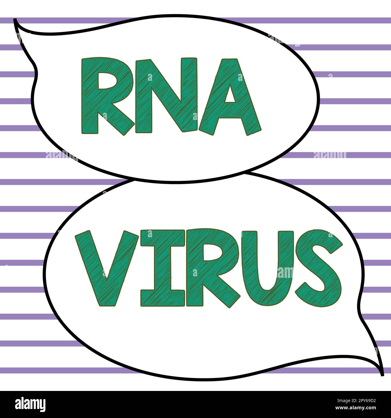 Écriture affichant le texte RNA virus. Photo conceptuelle une information génétique virale est stockée sous forme d'ARN Banque D'Images
