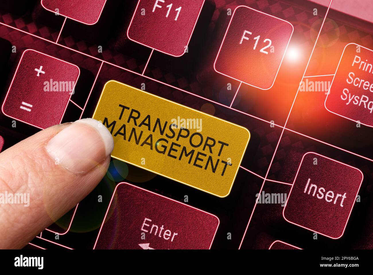 Panneau écrit à la main gestion du transport. Vitrine d'affaires gérant l'aspect de l'entretien et des opérations des véhicules Banque D'Images
