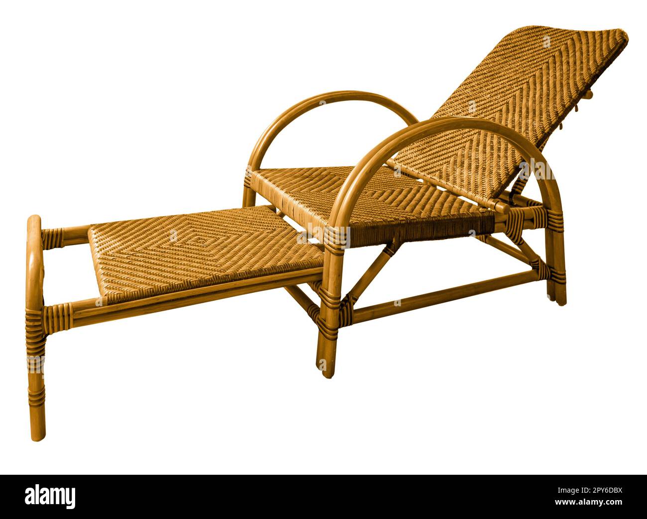 Chaise en osier Banque D'Images