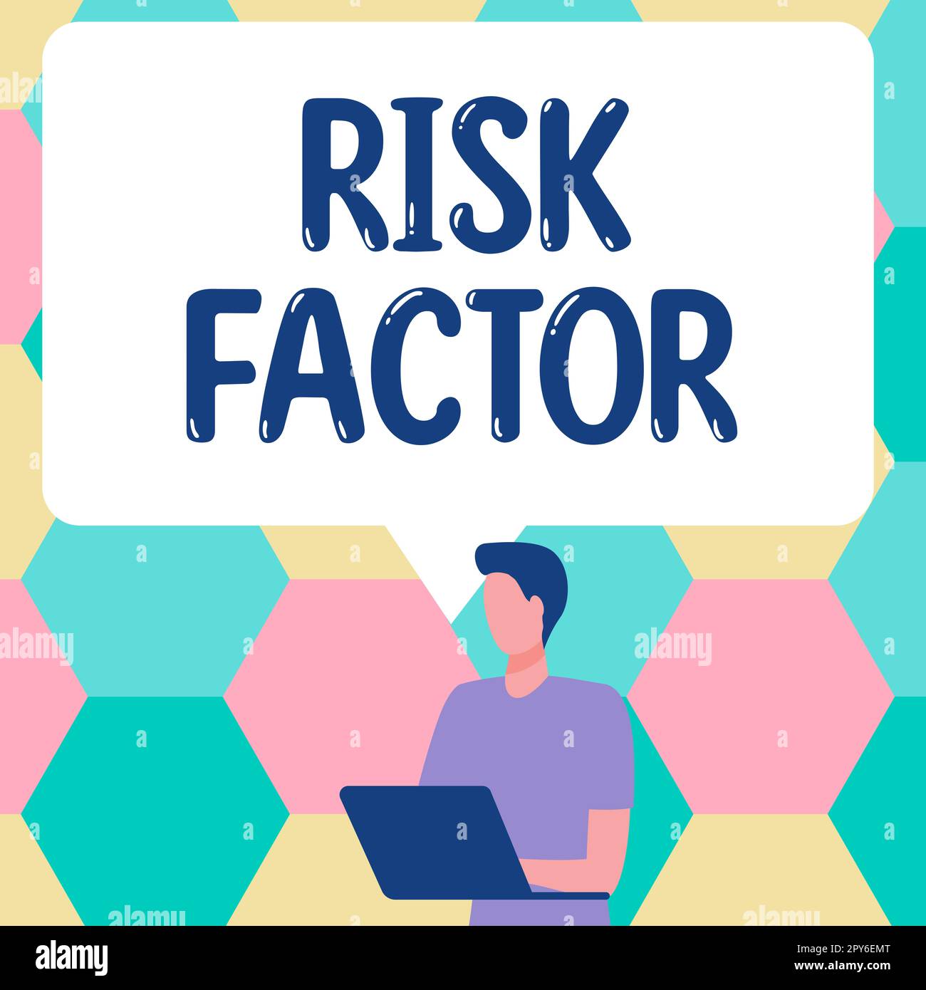 Affichage conceptuel facteur de risque. Aperçu de l'entreprise quelque chose qui augmente les chances d'une personne de développer une maladie Banque D'Images