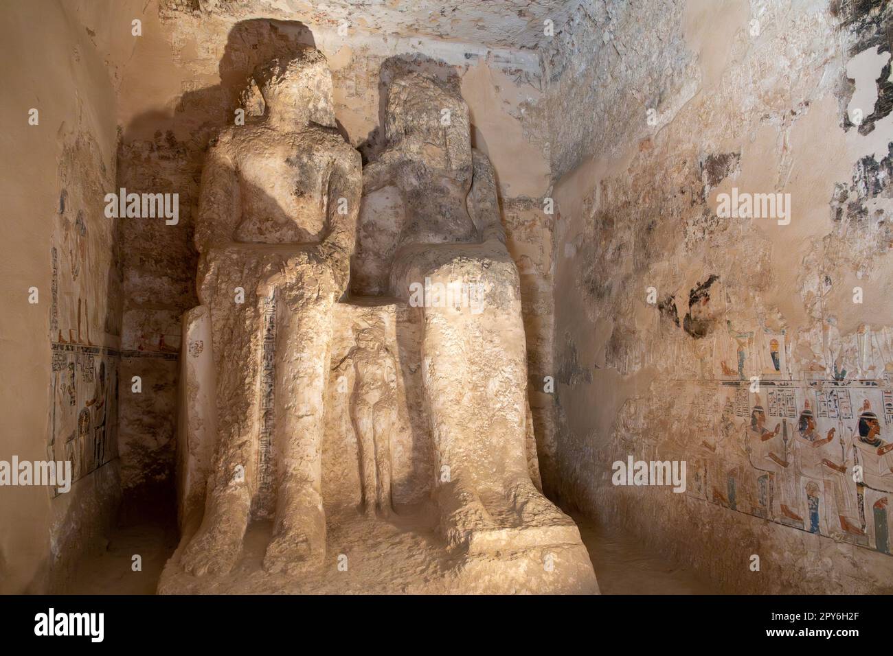 Tombe d'Amenemope TT148, Cisjordanie, Louxor, Egypte Banque D'Images