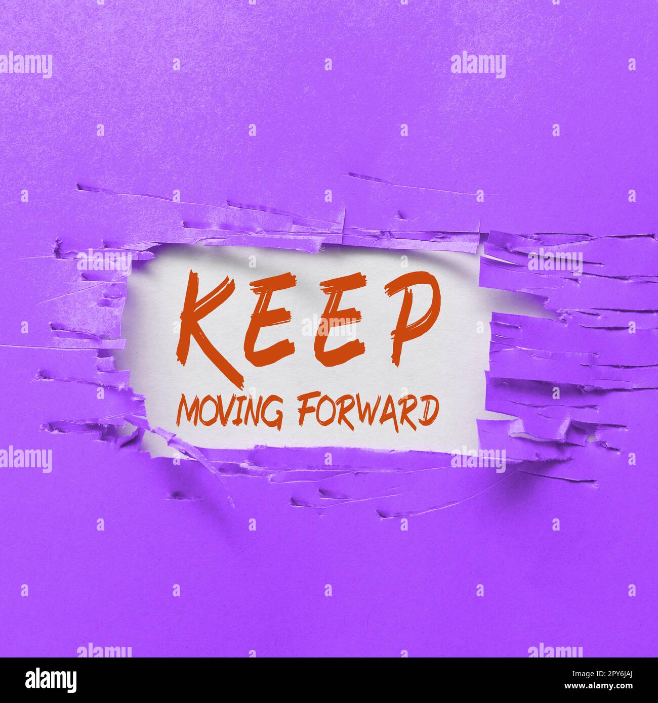 Inspiration montrant le panneau « continuez à avancer ». Approche d'entreprise invitation n'importe qui ne complexant pas les choses ou les questions Banque D'Images