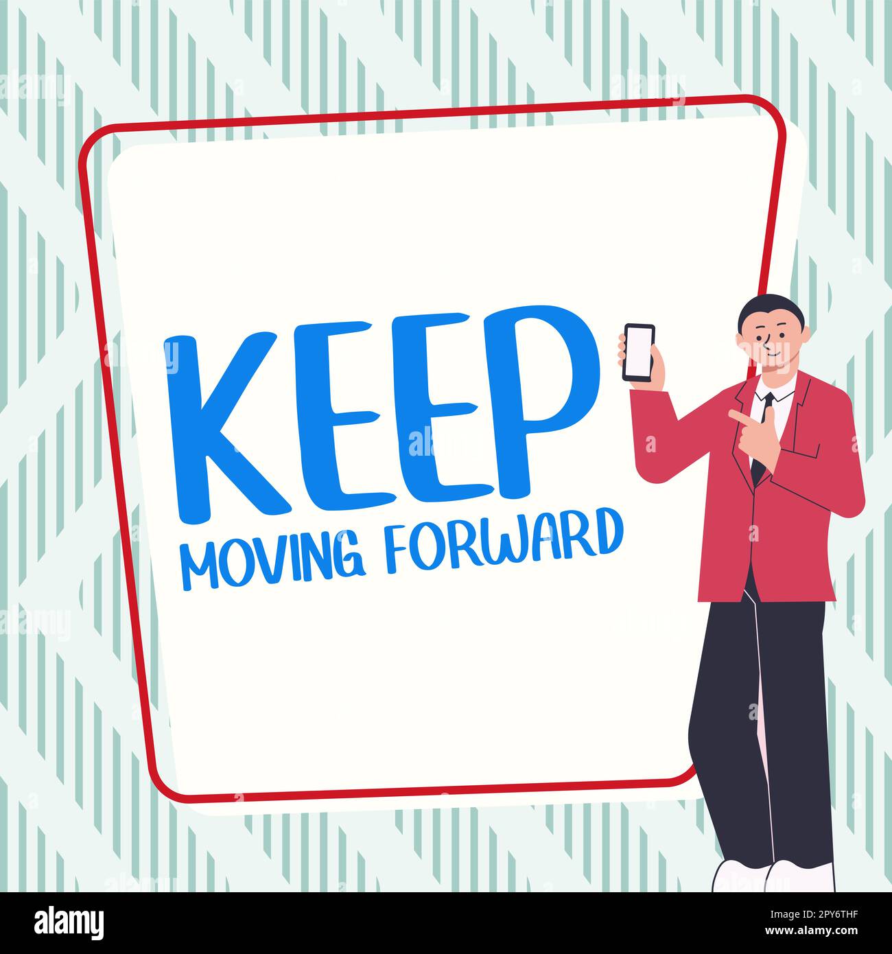 Inspiration montrant le panneau « continuez à avancer ». Approche d'entreprise invitation n'importe qui ne complexant pas les choses ou les questions Banque D'Images