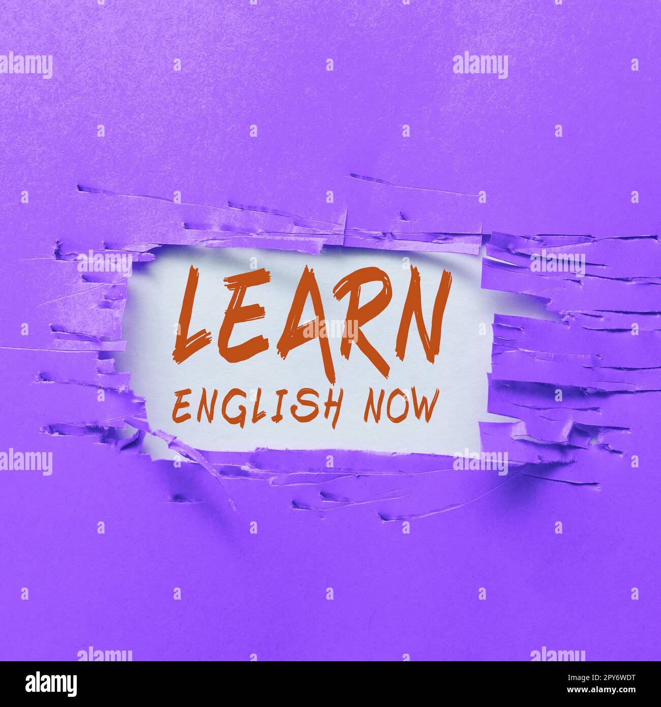 Légende de texte présentant apprendre l'anglais maintenant. Mot pour acquérir ou acquérir des connaissances et des compétences de la langue anglaise Banque D'Images