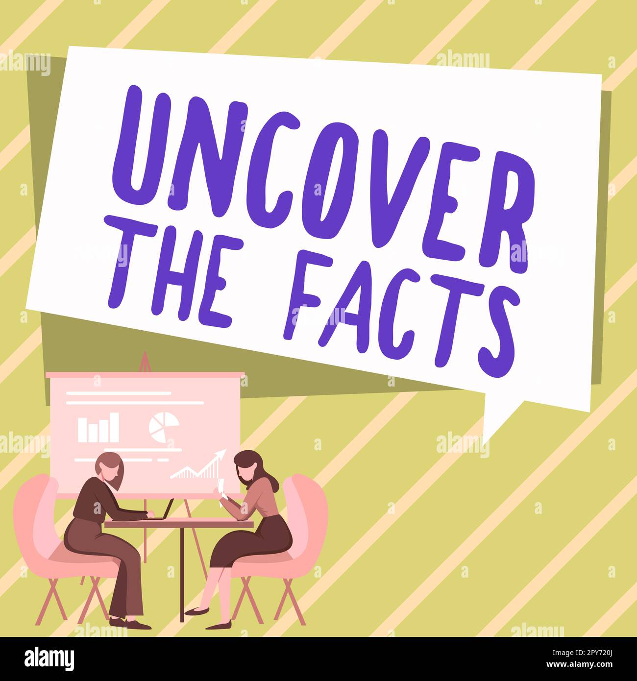 Écriture affichage de texte Découvrez les faits. Idée d'affaires trouver la vérité et les preuves enquêter pour révéler l'identité cachée Banque D'Images