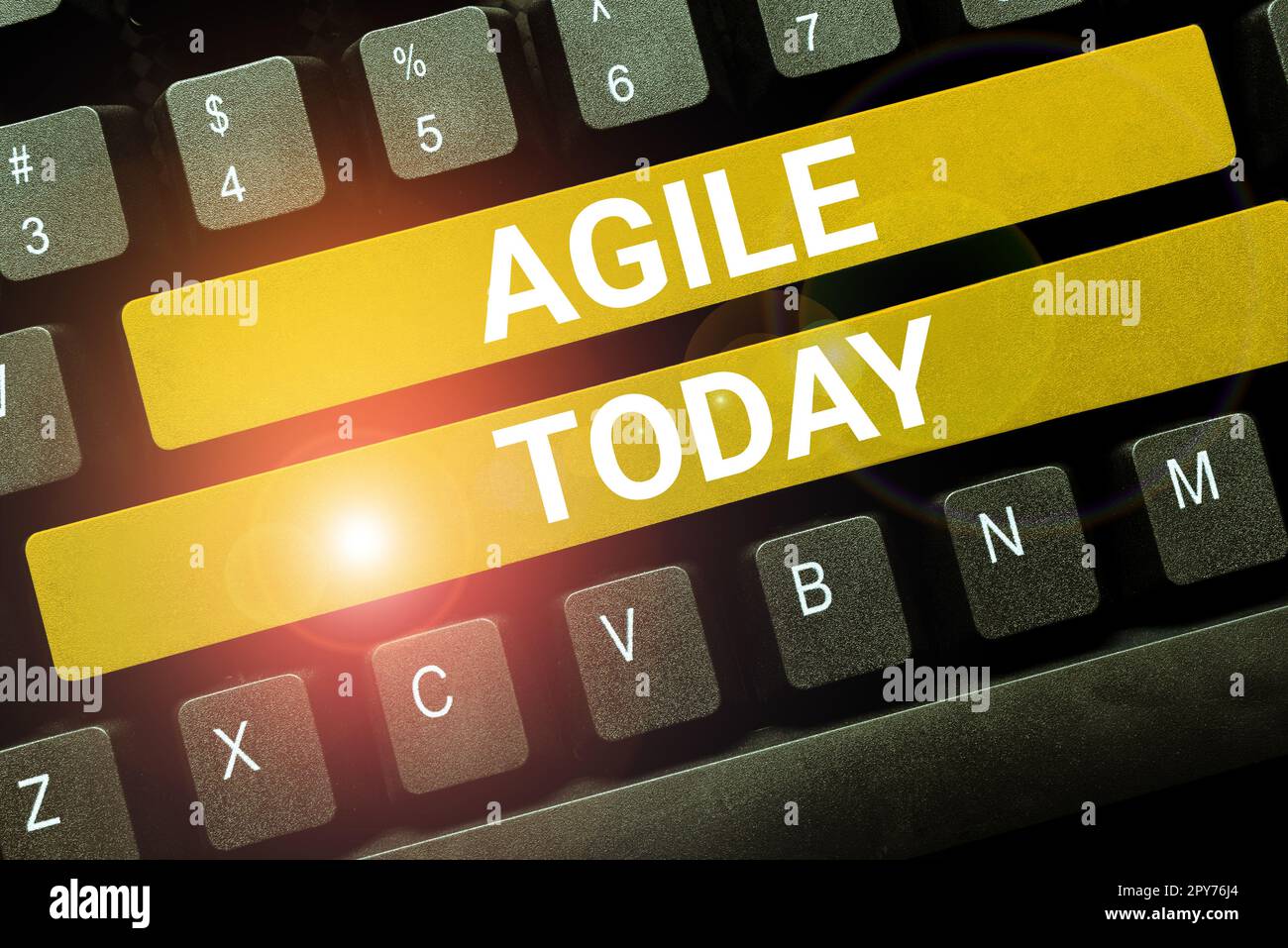 Texte d'écriture Agile. Concept signifiant une approche particulière de la gestion de projet utilisée dans le logiciel Banque D'Images