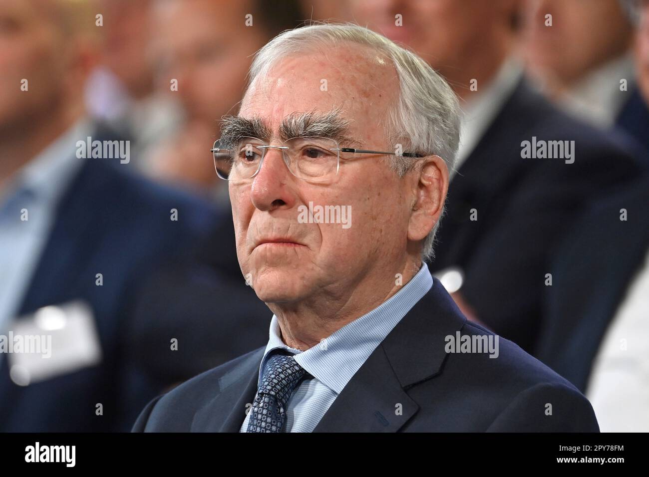 Gmund, Allemagne. 03rd mai 2023. Theo WAIGEL (politicien CSU), image unique, motif unique coupé, portrait, portrait, portrait. Sommet Ludwig Erhard 2023 à Gut Kaltenbrunn am Tegernsee sur 3 mai 2023 ? Credit: dpa/Alay Live News Banque D'Images