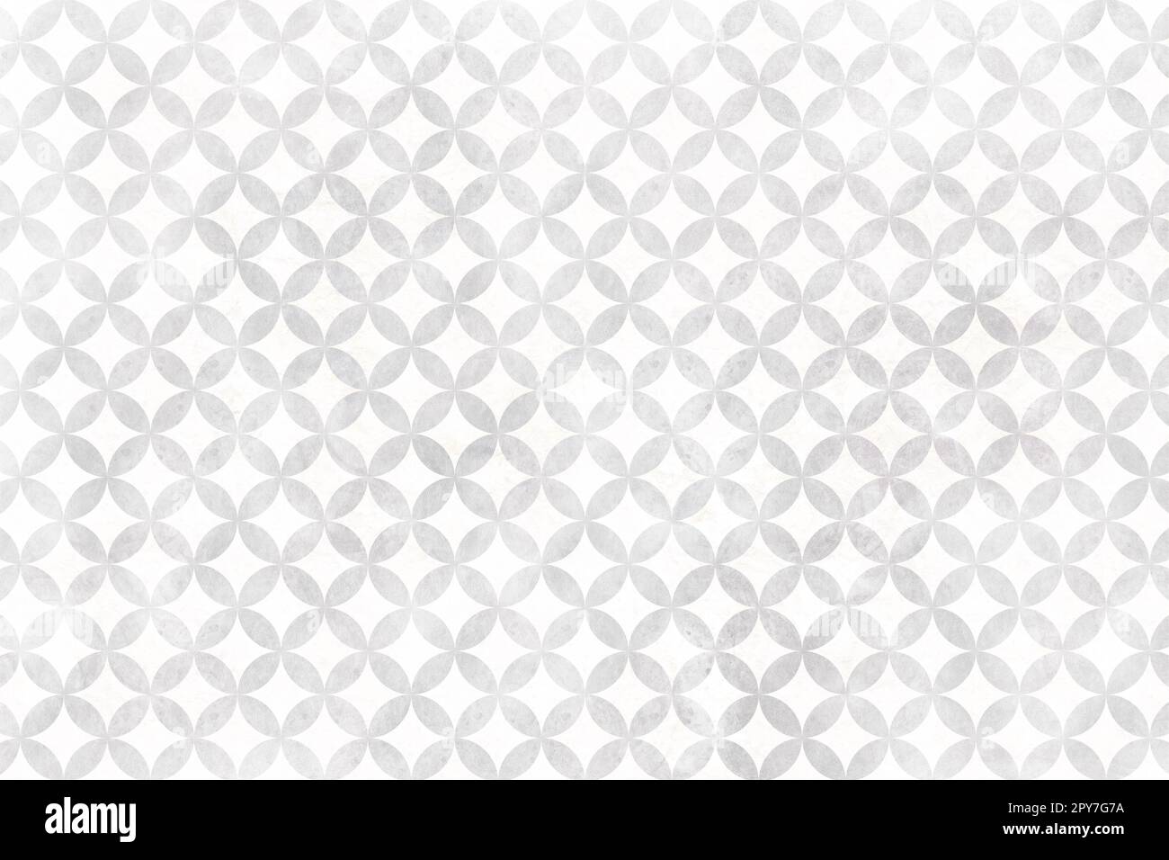 Arrière-plan à motif cloisonné argenté et blanc. Motif japonais traditionnel. Texture de style de papier japonais. Carreaux ronds élégants et magnifiques Banque D'Images