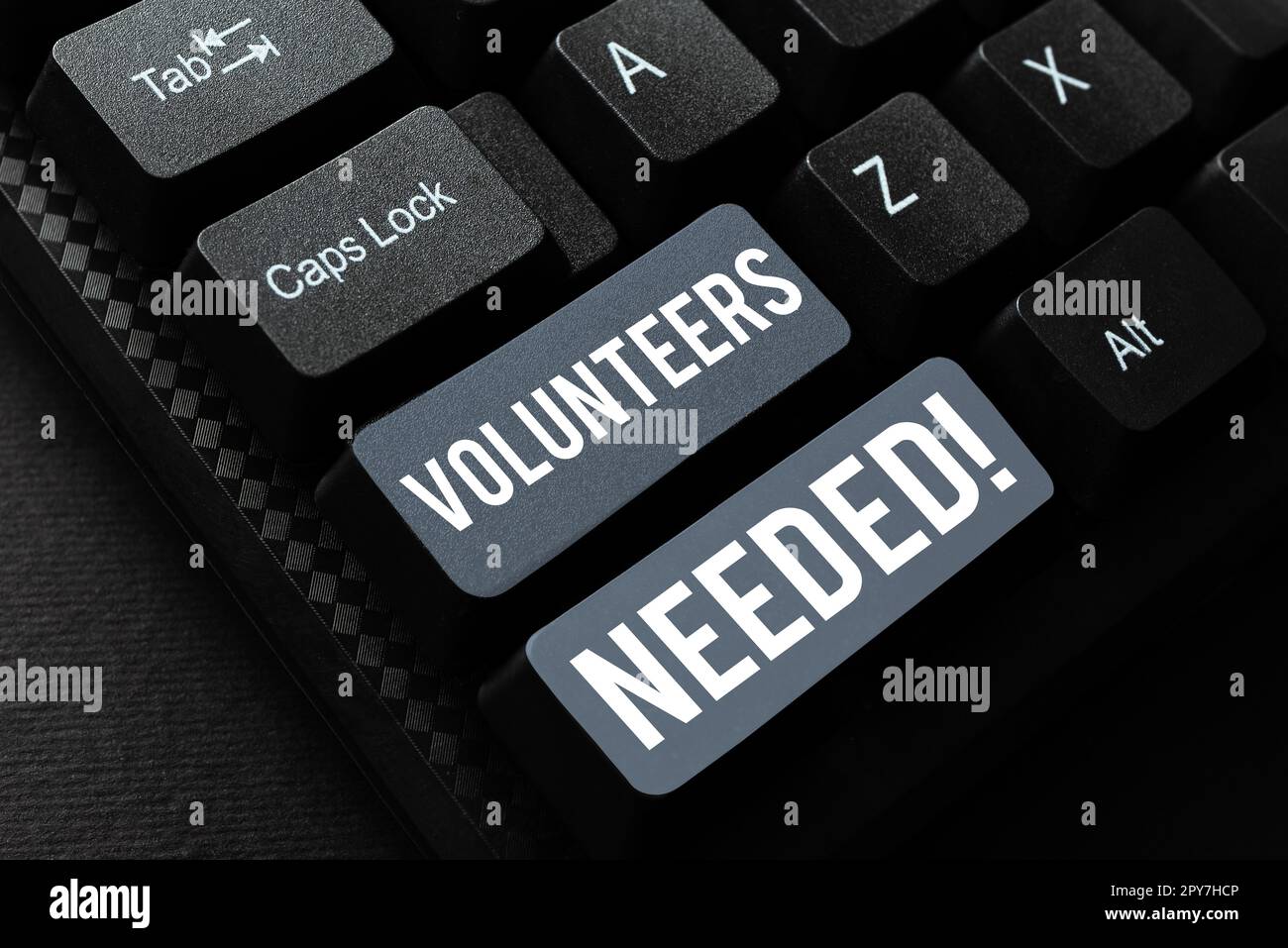 Affiche indiquant les bénévoles nécessaires. Concept signification social Community Charity Volontariat Banque D'Images