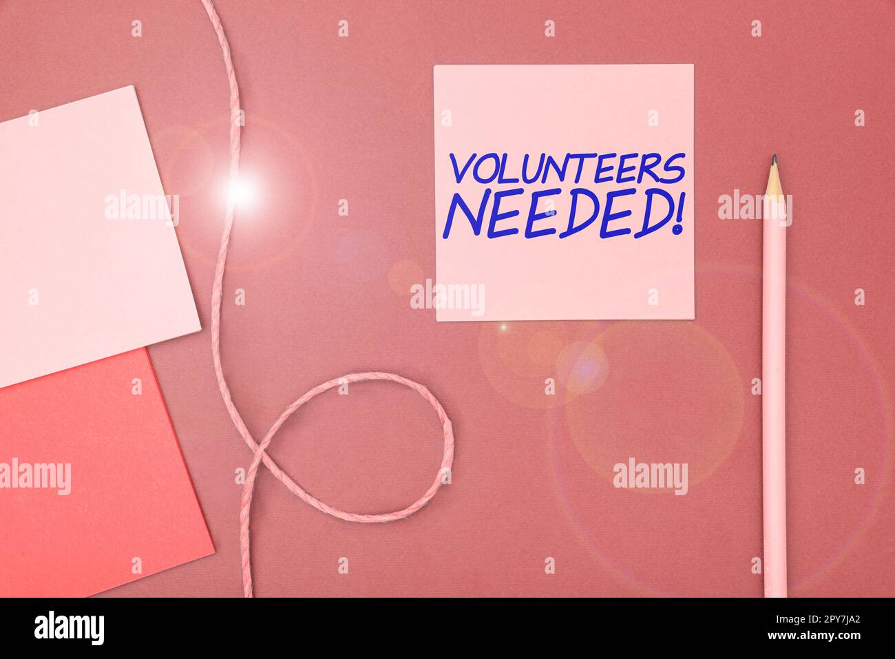 Texte d'écriture volontaires nécessaires. Aperçu de l'entreprise social Community Charity Volunteerism Banque D'Images