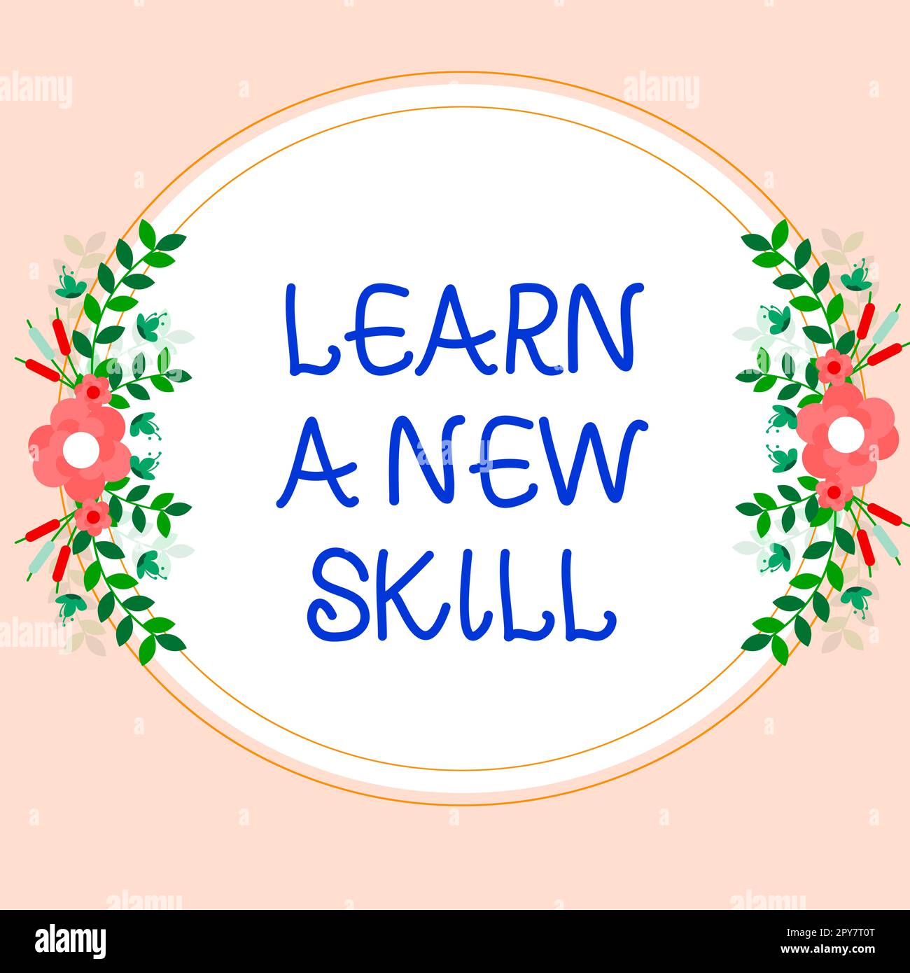 Écriture de texte apprendre Une nouvelle compétence. Connaissance de l'acquisition d'une approche commerciale grâce à une expérience d'étude enseignée Banque D'Images