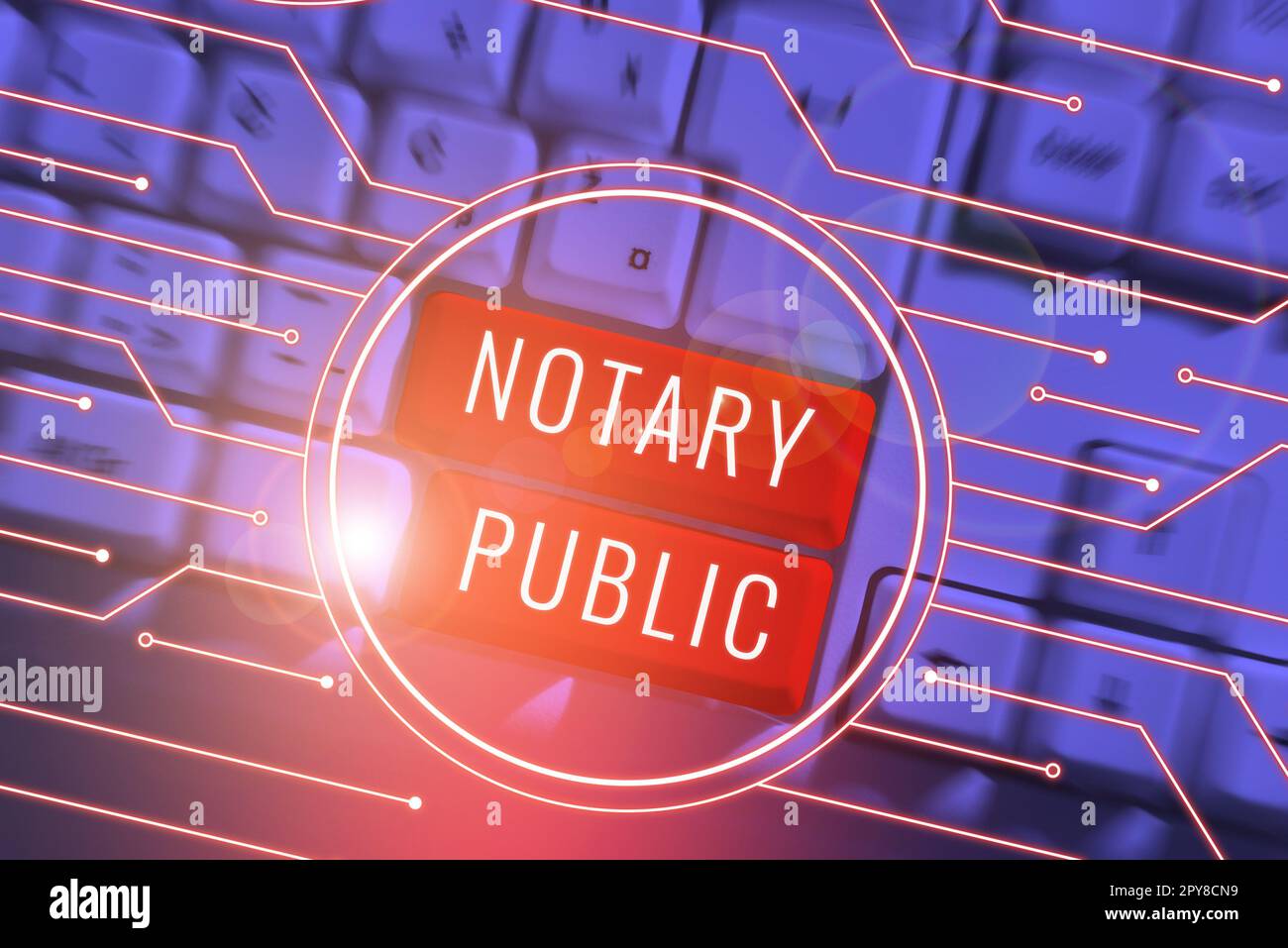 Inspiration montrant le signe notaire public. Contrat de certification d'autorisation de documentation de légalité d'idée commerciale Banque D'Images