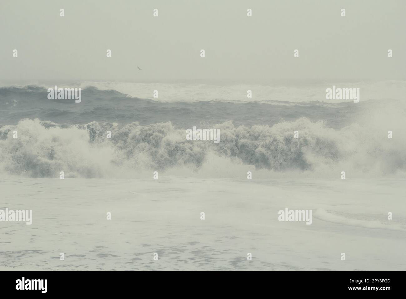 Incroyable photo de paysage océanique de tempête Banque D'Images