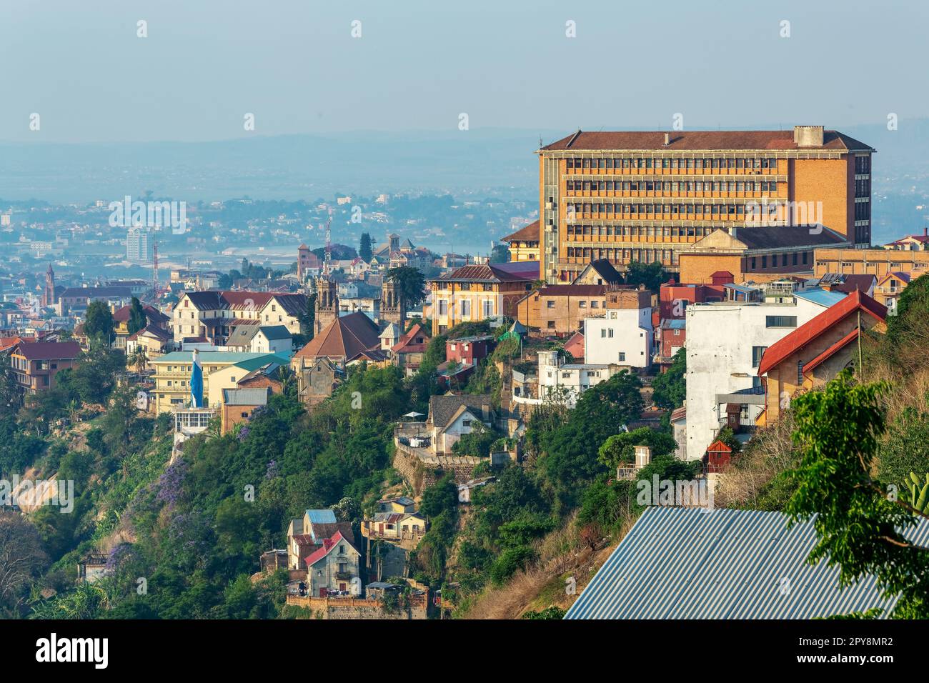 Antananarivo, capitale et plus grande ville de Madagascar. Banque D'Images