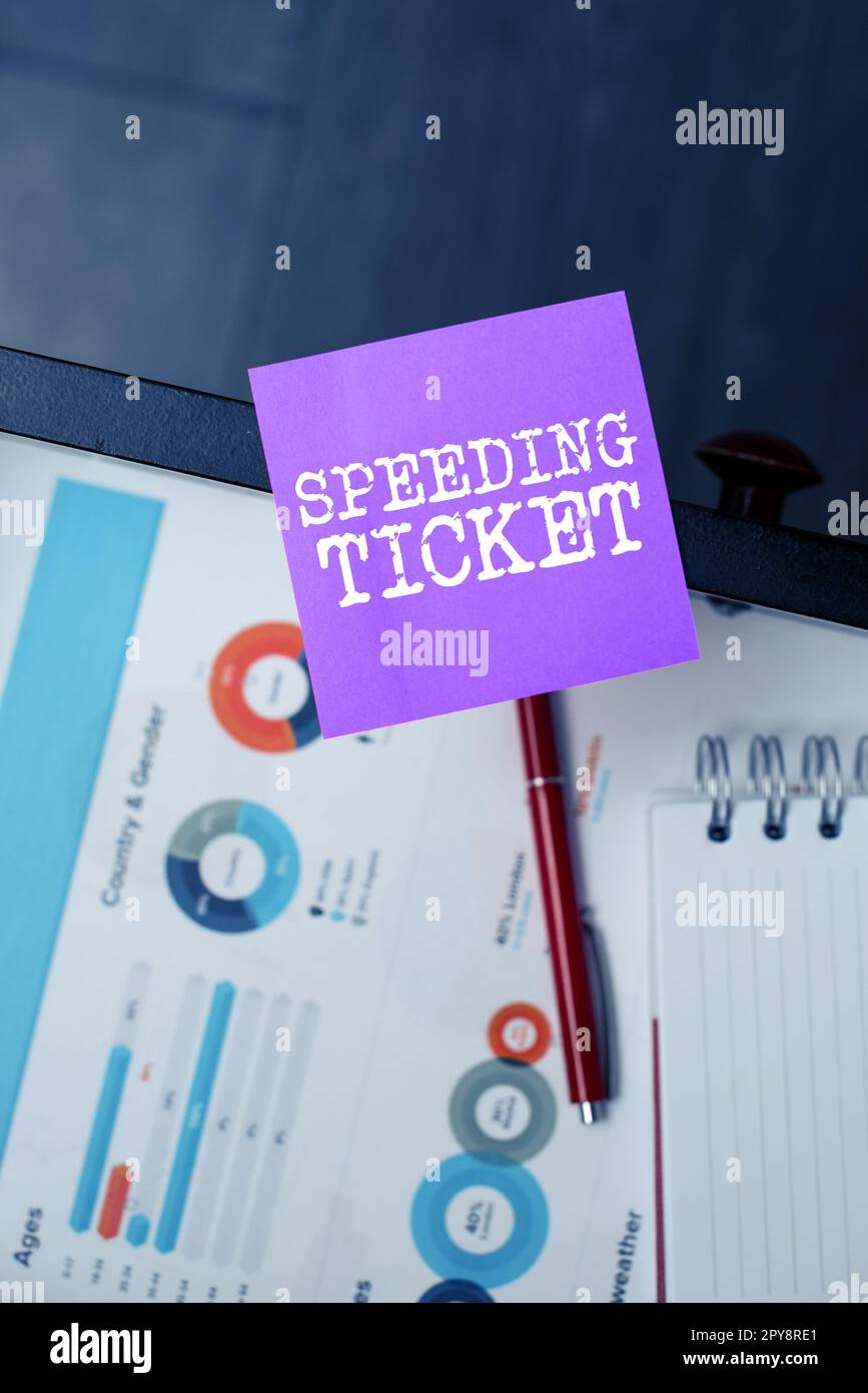 Enseigne à écriture manuelle pour billet rapide. Mot pour le test psychologique pour la vitesse maximale d'exécution d'une tâche Banque D'Images